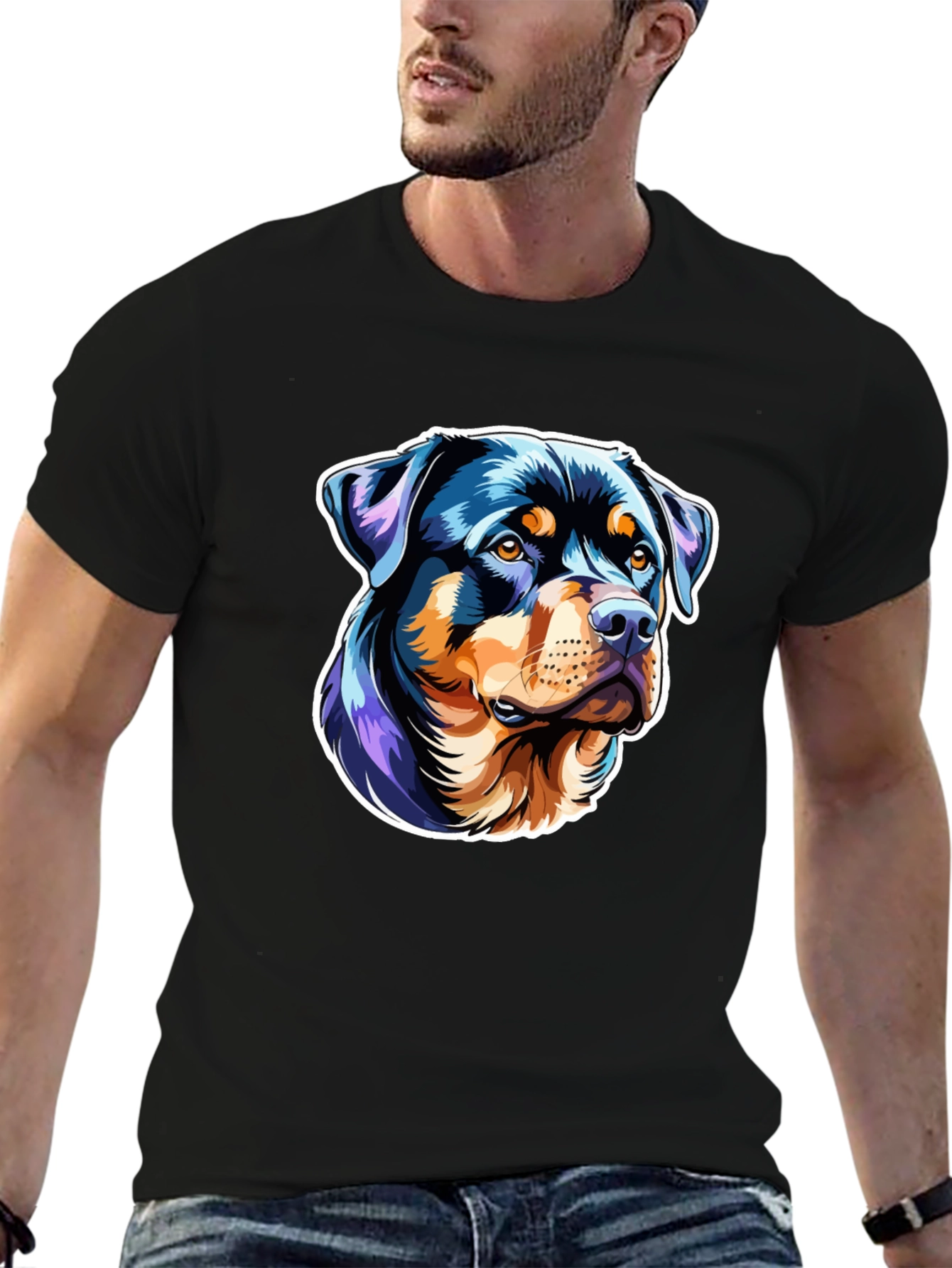 Rottweiler Graphic Tee - Stylish Dog Lover T-Shirt