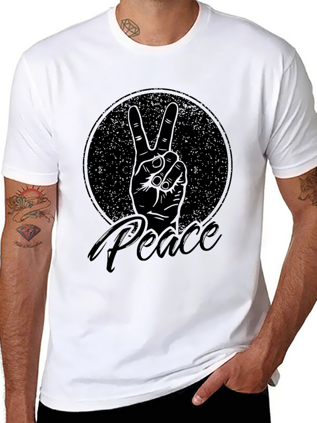 Peace Sign T-Shirt - Retro Style