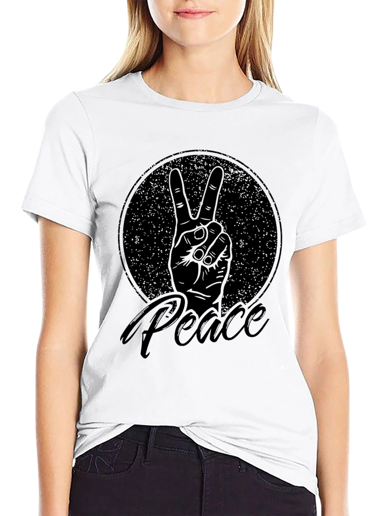 Peace Sign T-Shirt - Retro Style