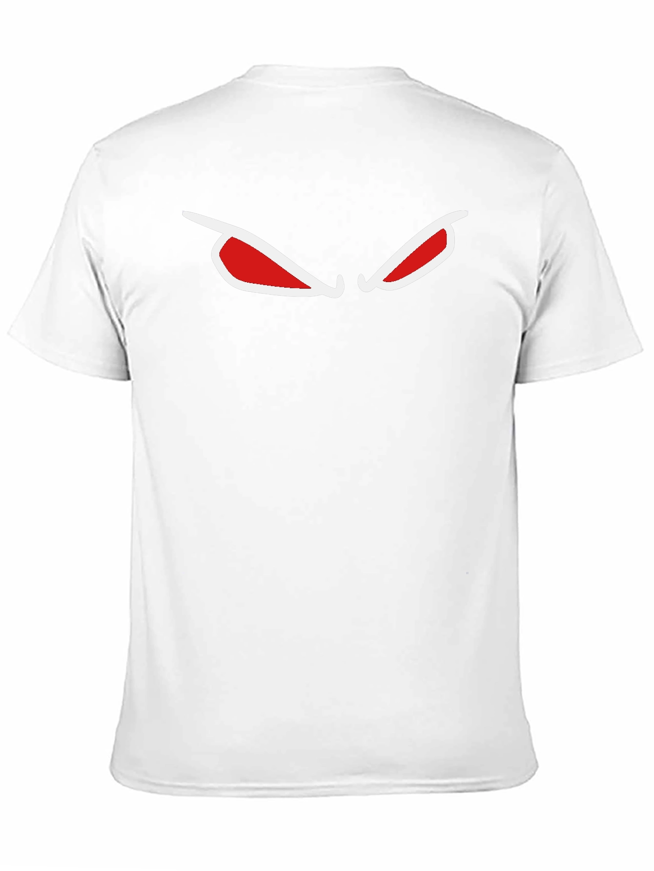 Mens Black T-Shirt with Red Eyes Graphic