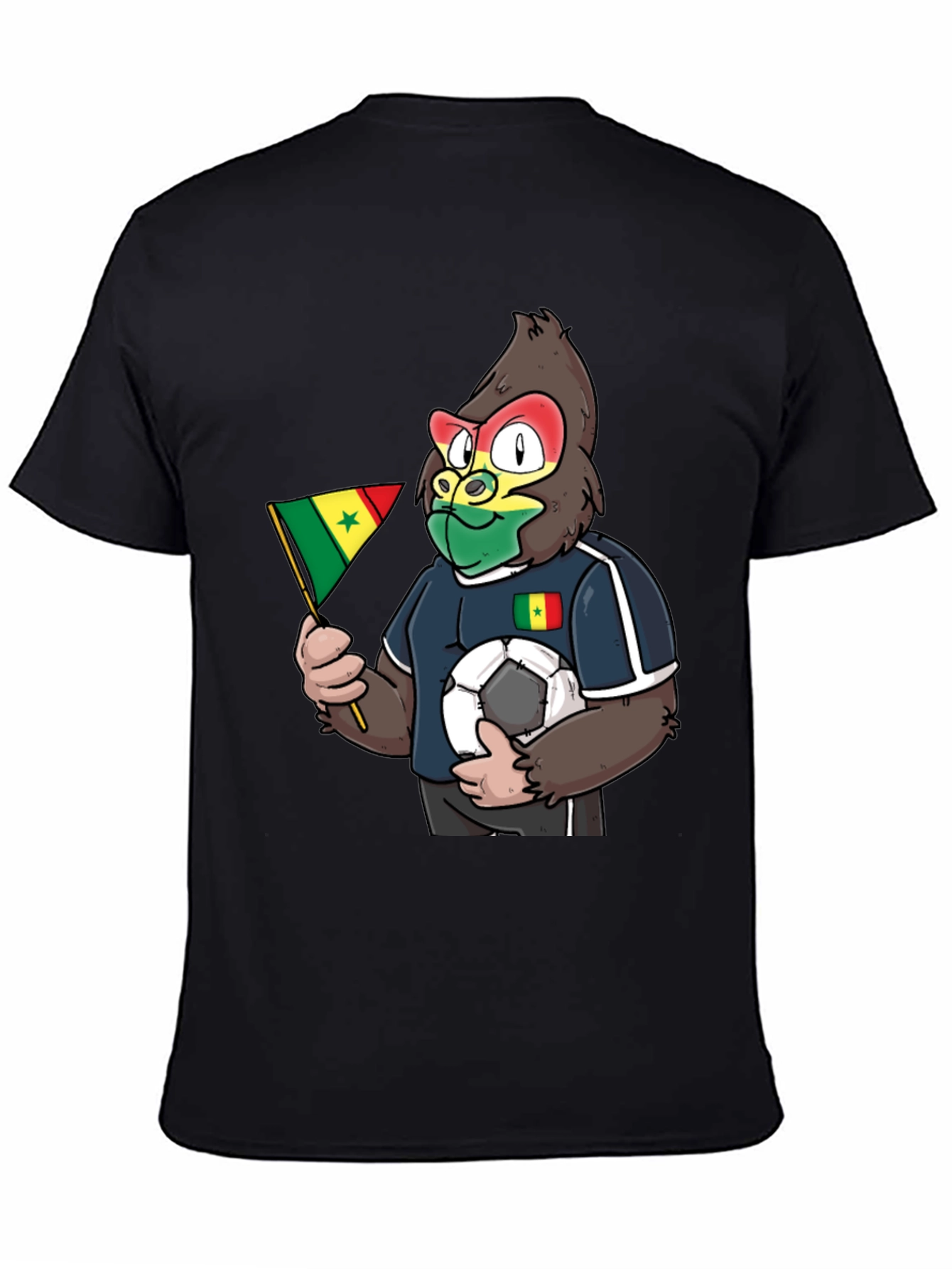 Senegal Soccer Fan Gorilla T-Shirt
