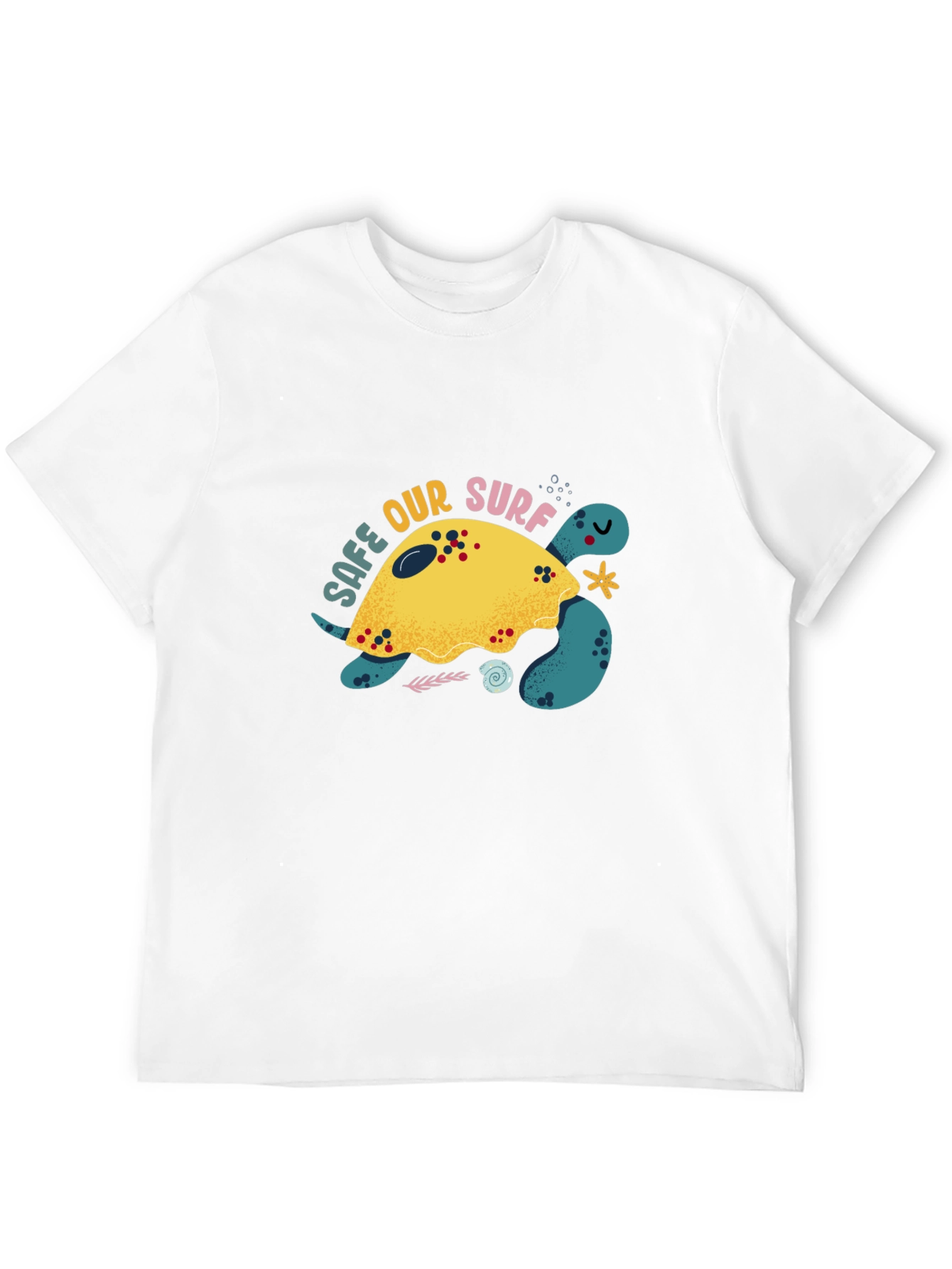 Save Our Surf Turtle Graphic Tee - Eco-Friendly Design
