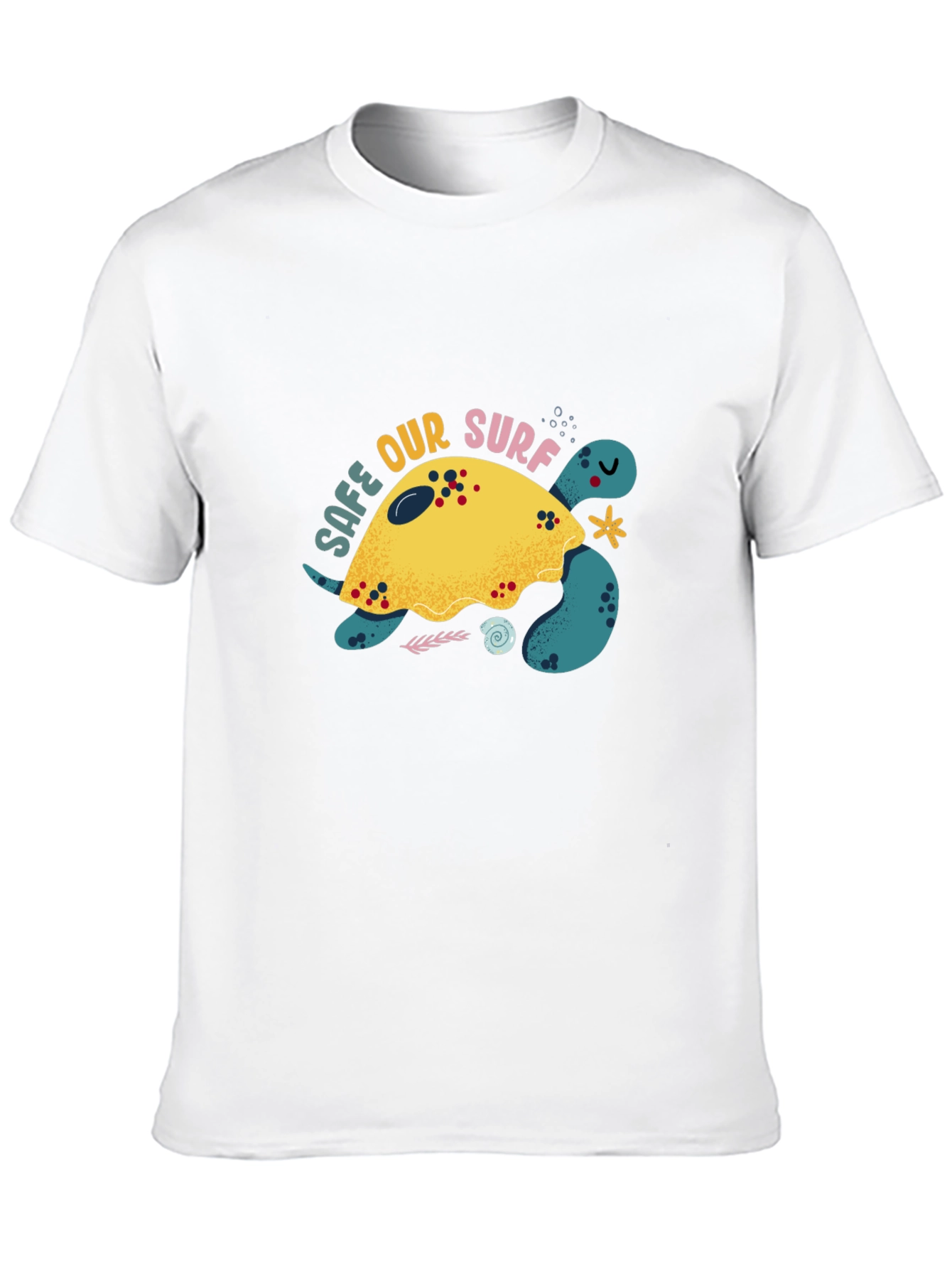 Save Our Surf Turtle Graphic Tee - Eco-Friendly Design