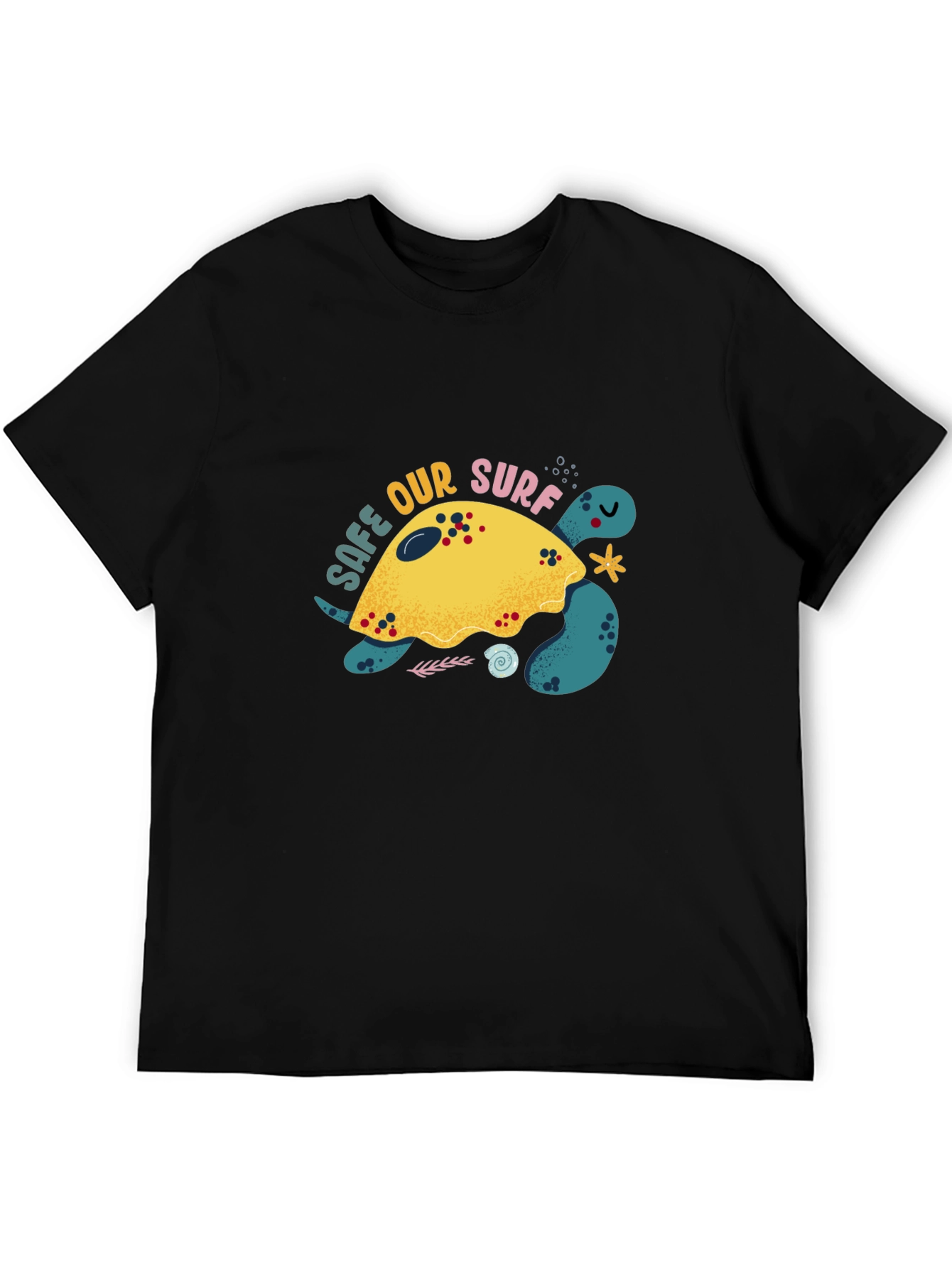 Save Our Surf Turtle Graphic Tee - Eco-Friendly Design