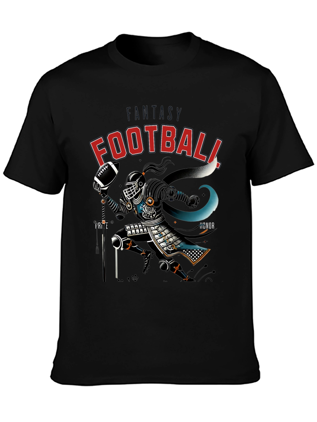 Football Samurai Graphic Tee - Black