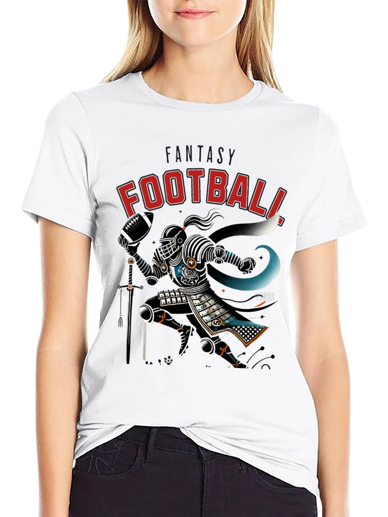 Football Samurai Graphic Tee - Black