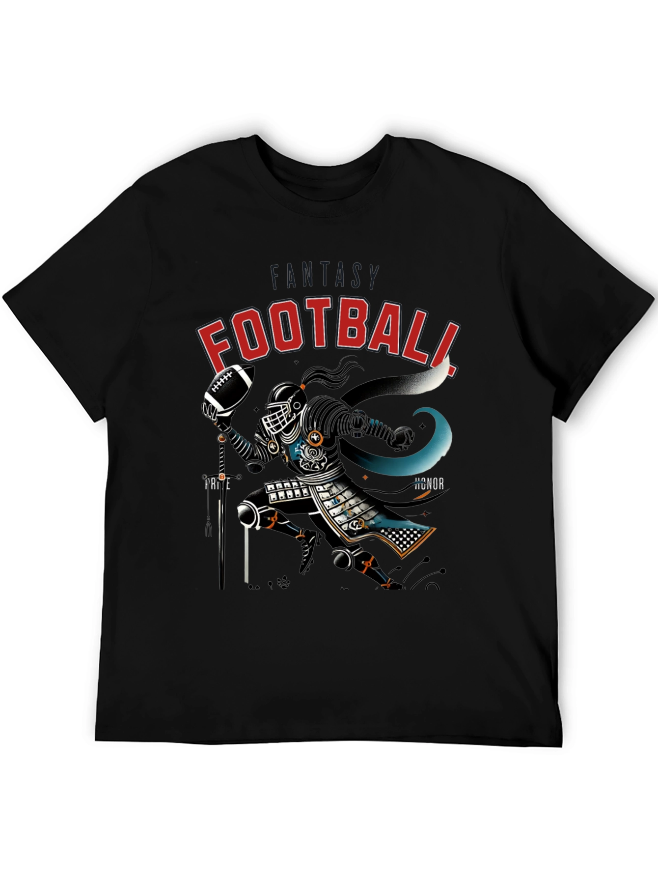 Football Samurai Graphic Tee - Black