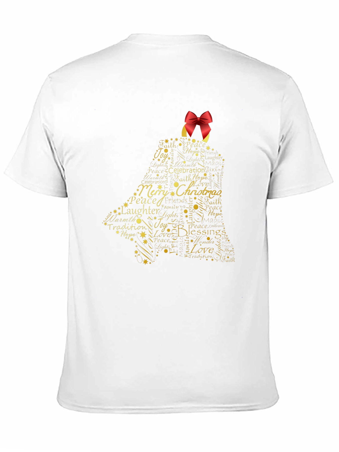 Festive Christmas Bell Graphic T-Shirt