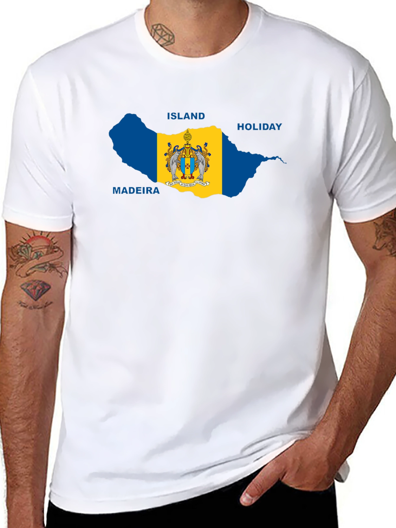 Madeira Island Holiday Black T-Shirt