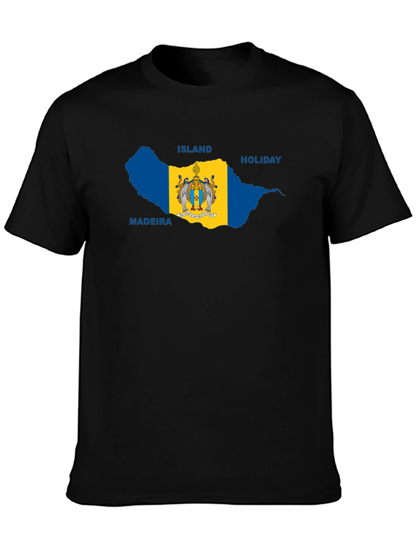 Madeira Island Holiday Black T-Shirt
