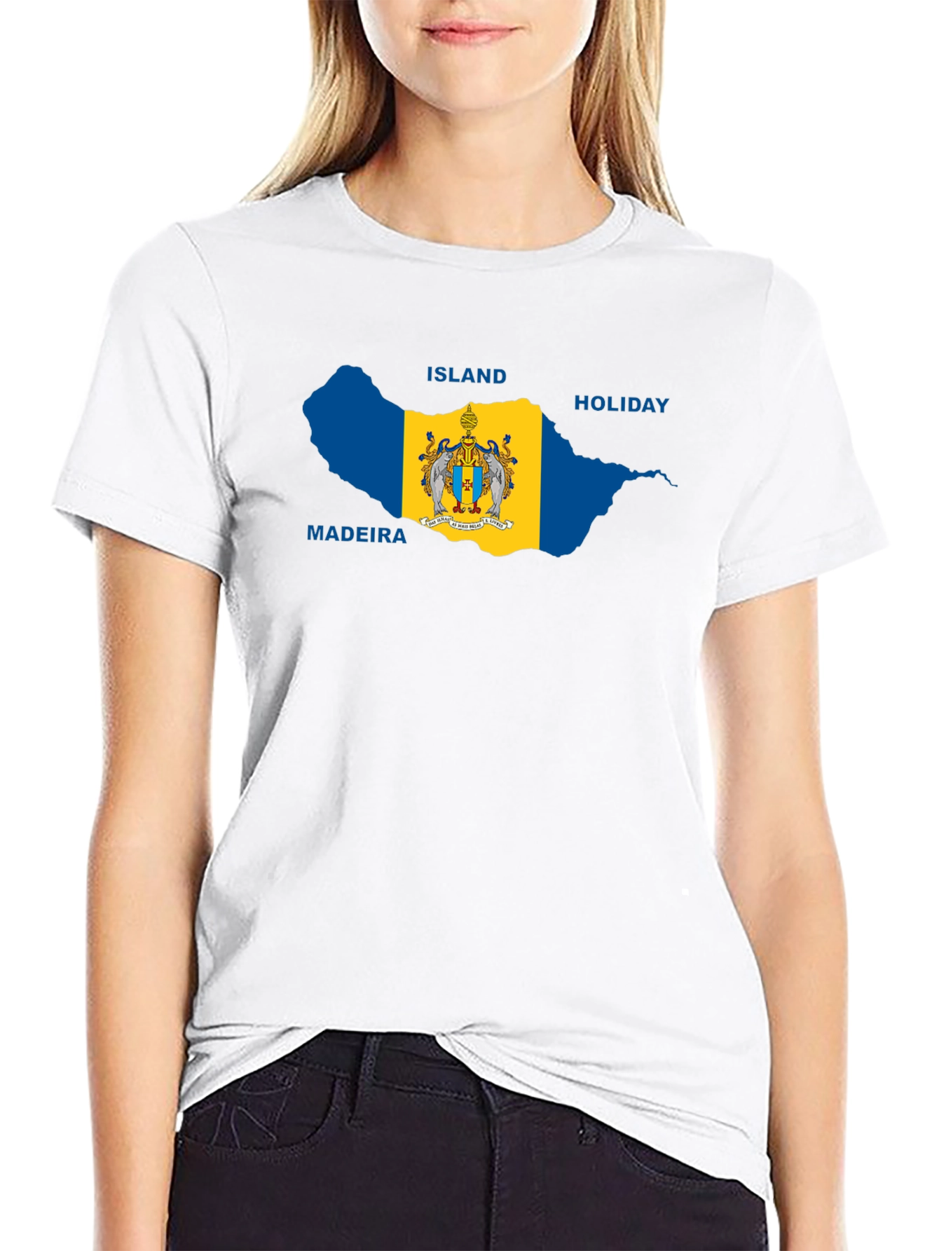 Madeira Island Holiday Black T-Shirt