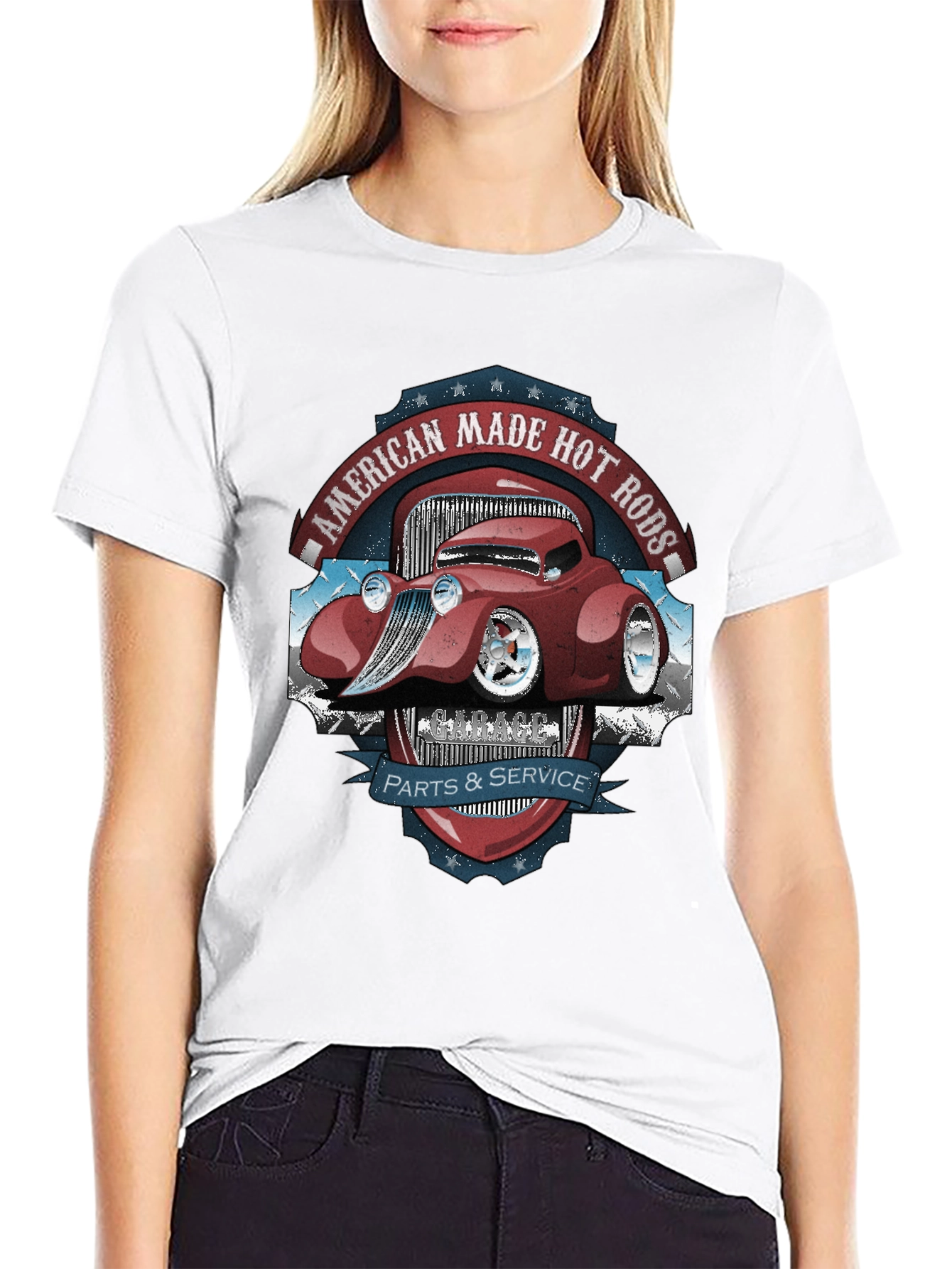 American Made Hot Rods T-Shirt - Parts & Service