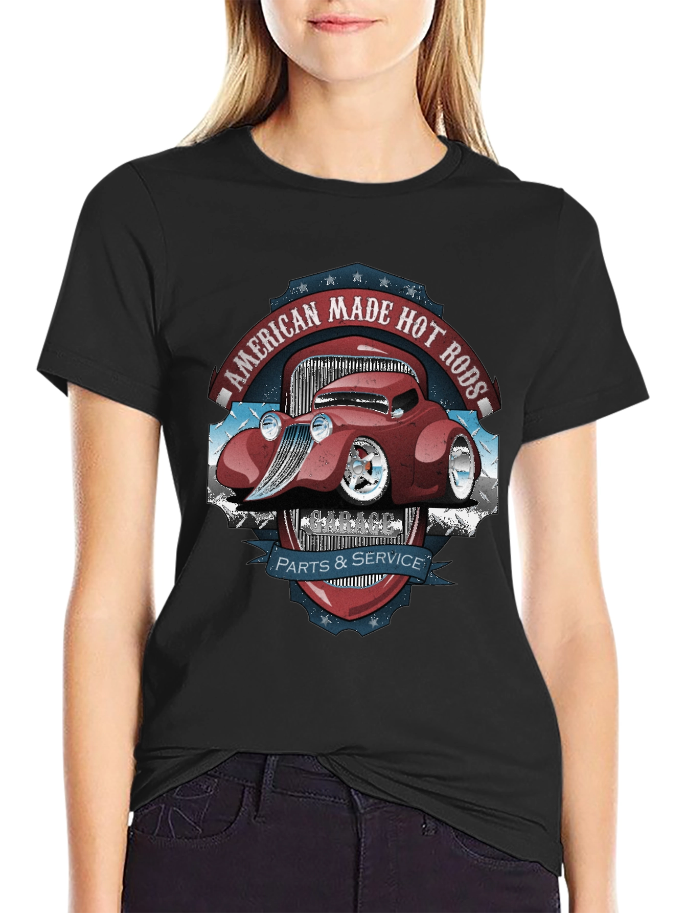 American Made Hot Rods T-Shirt - Parts & Service