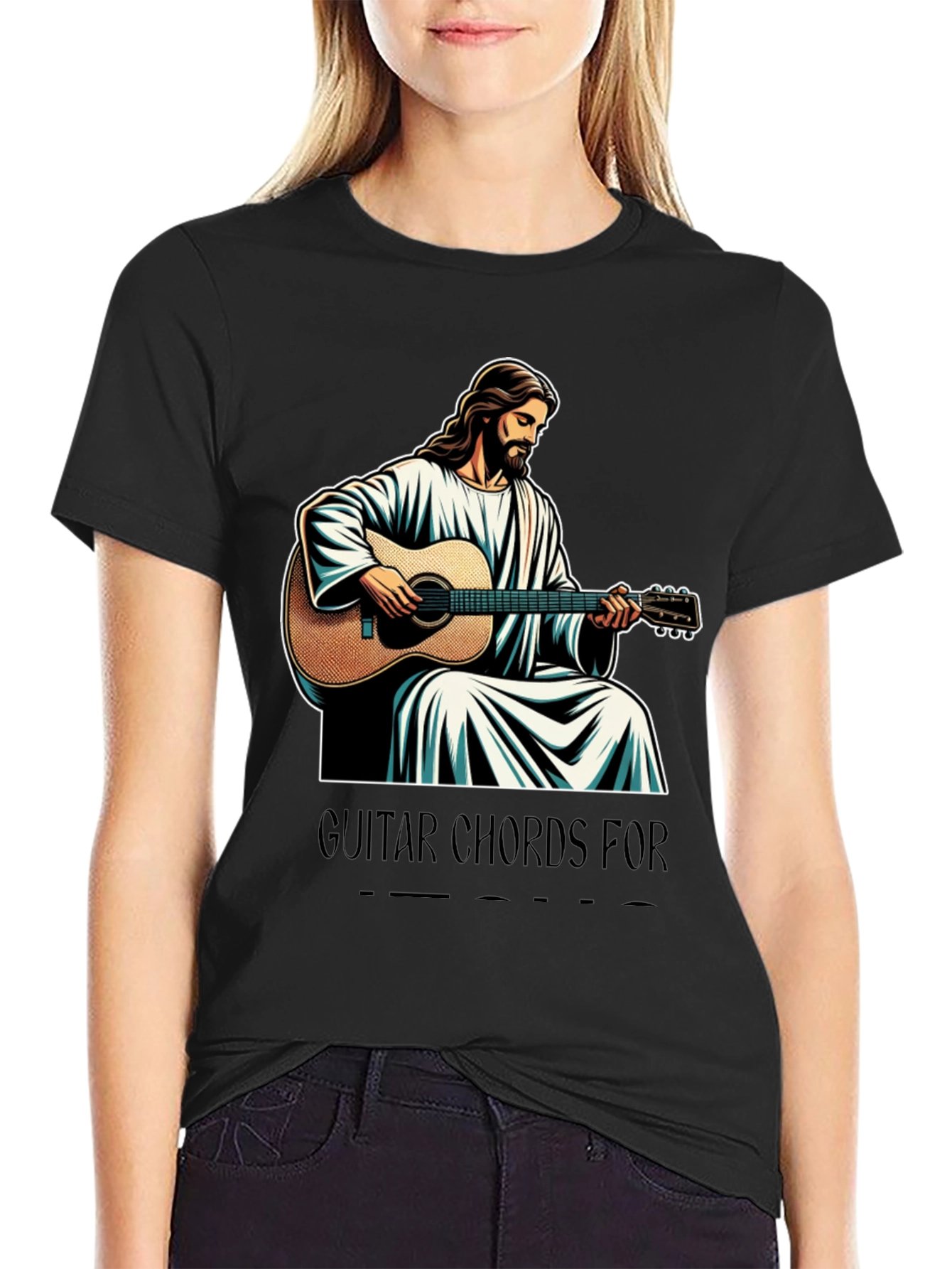 Jesus Guitar Chords T-Shirt