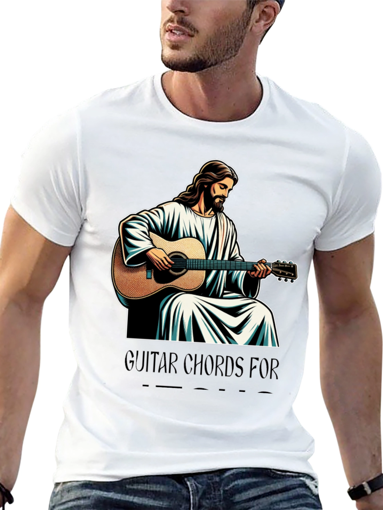 Jesus Guitar Chords T-Shirt