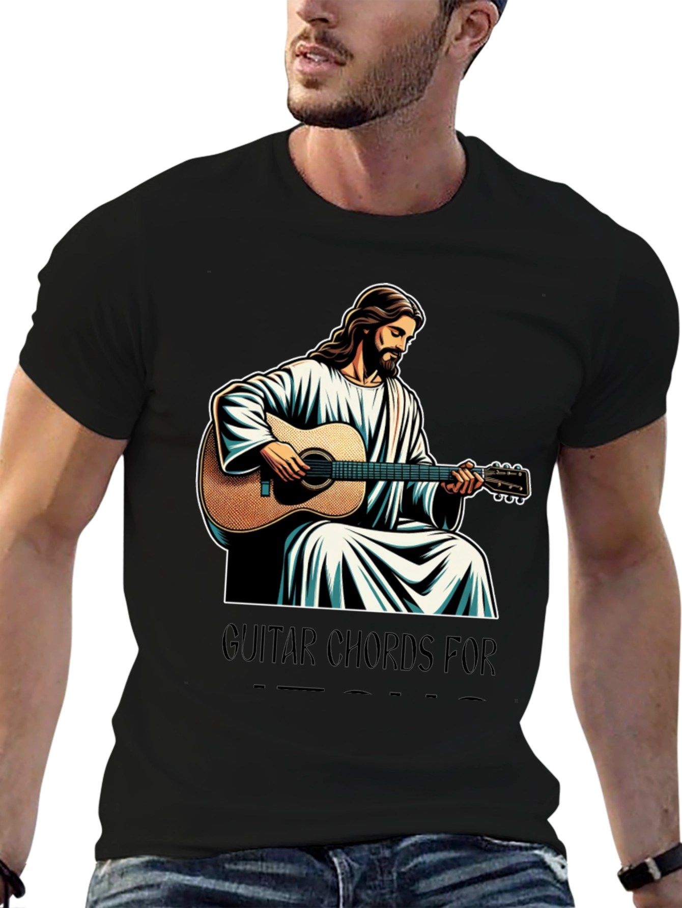 Jesus Guitar Chords T-Shirt
