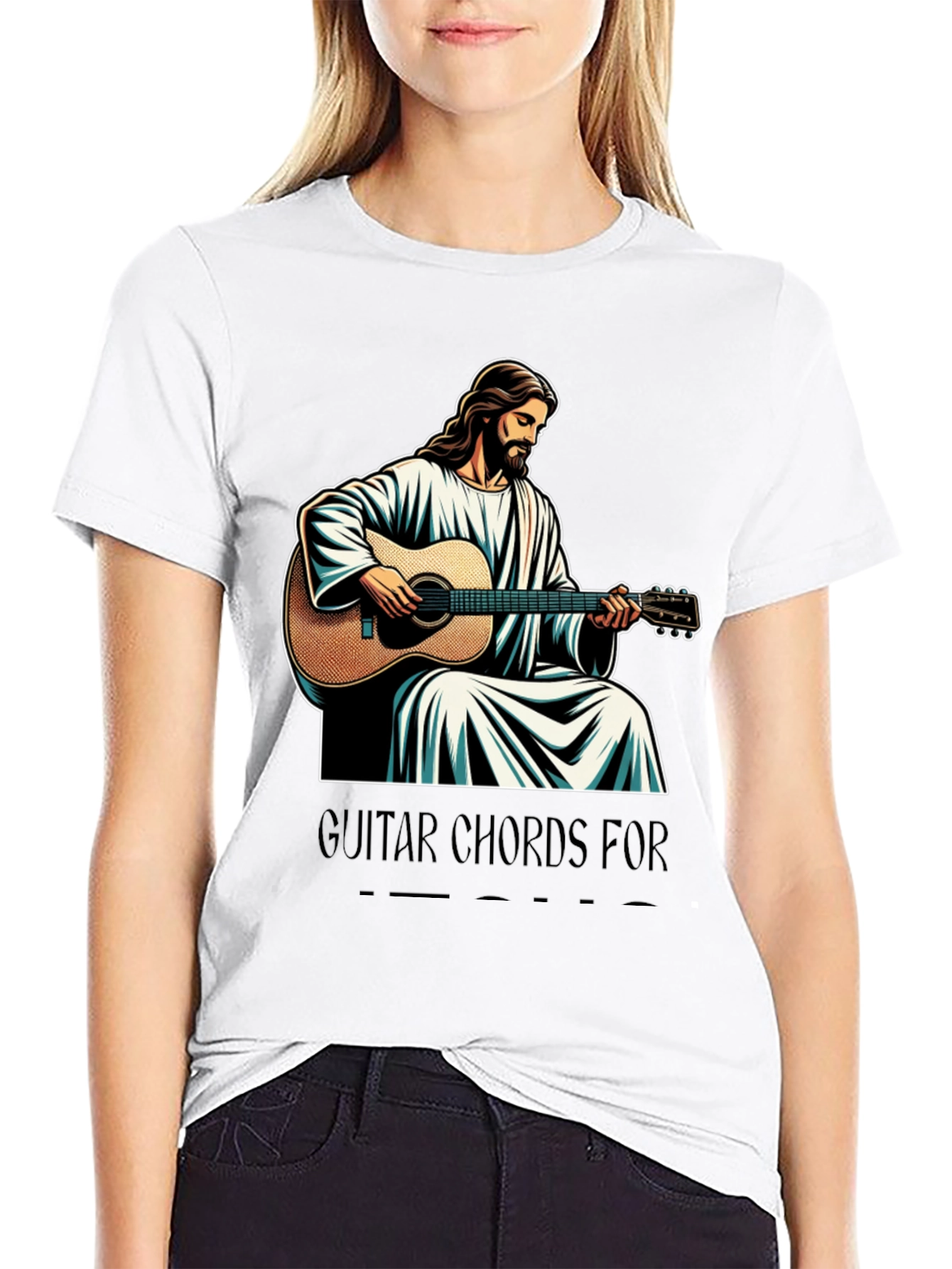 Jesus Guitar Chords T-Shirt