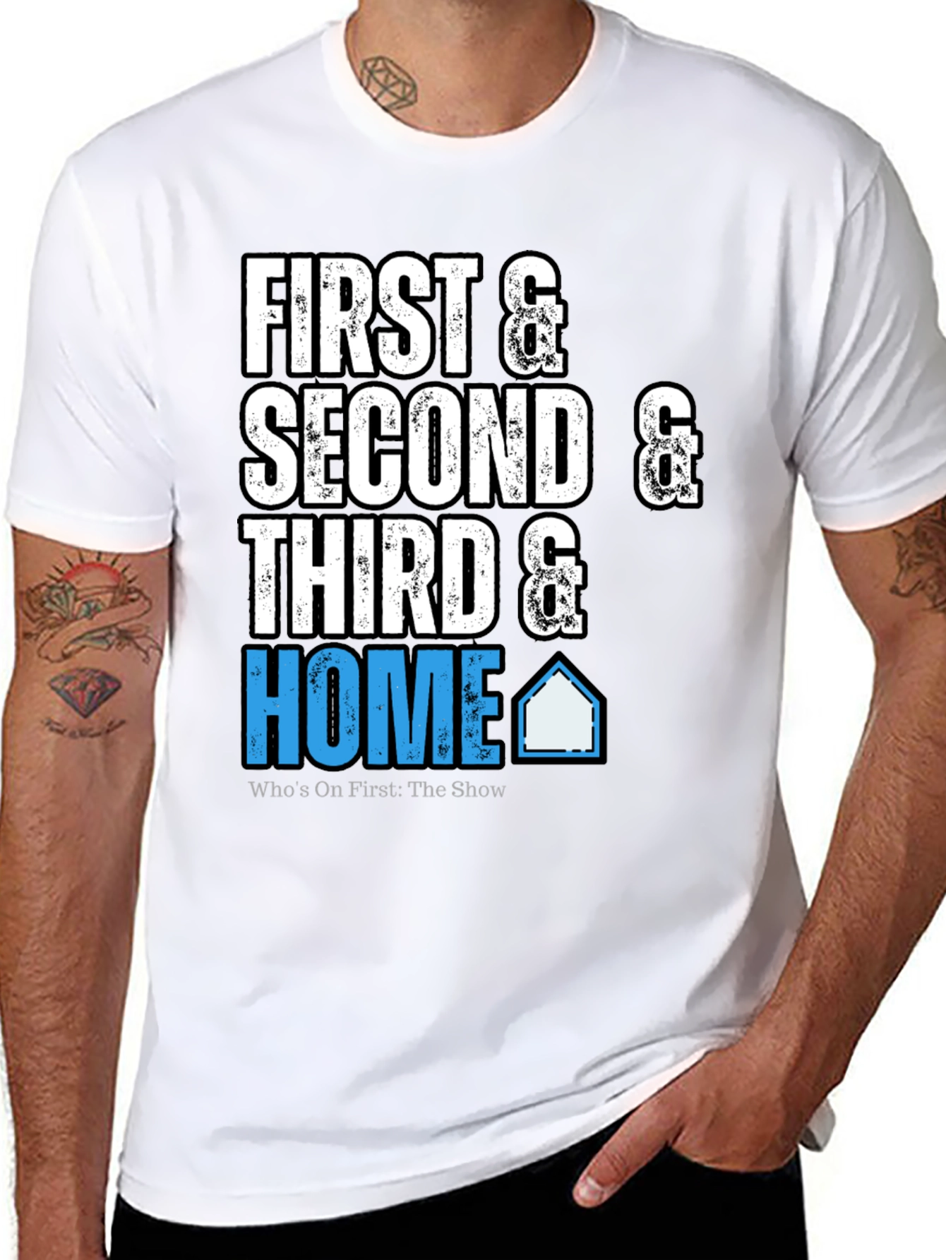 First Second Third & Home Black T-Shirt