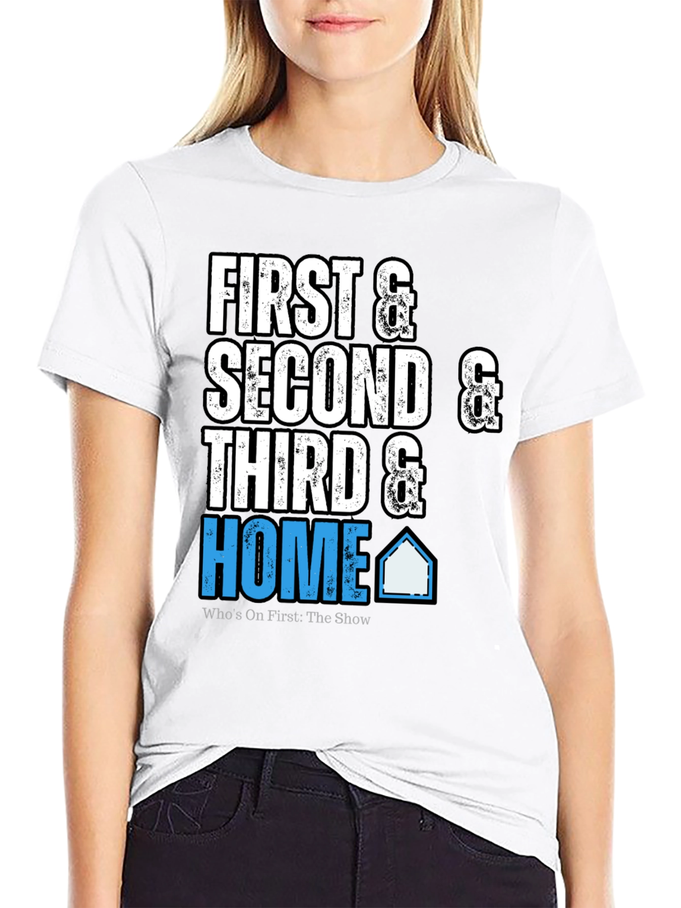 First Second Third & Home Black T-Shirt