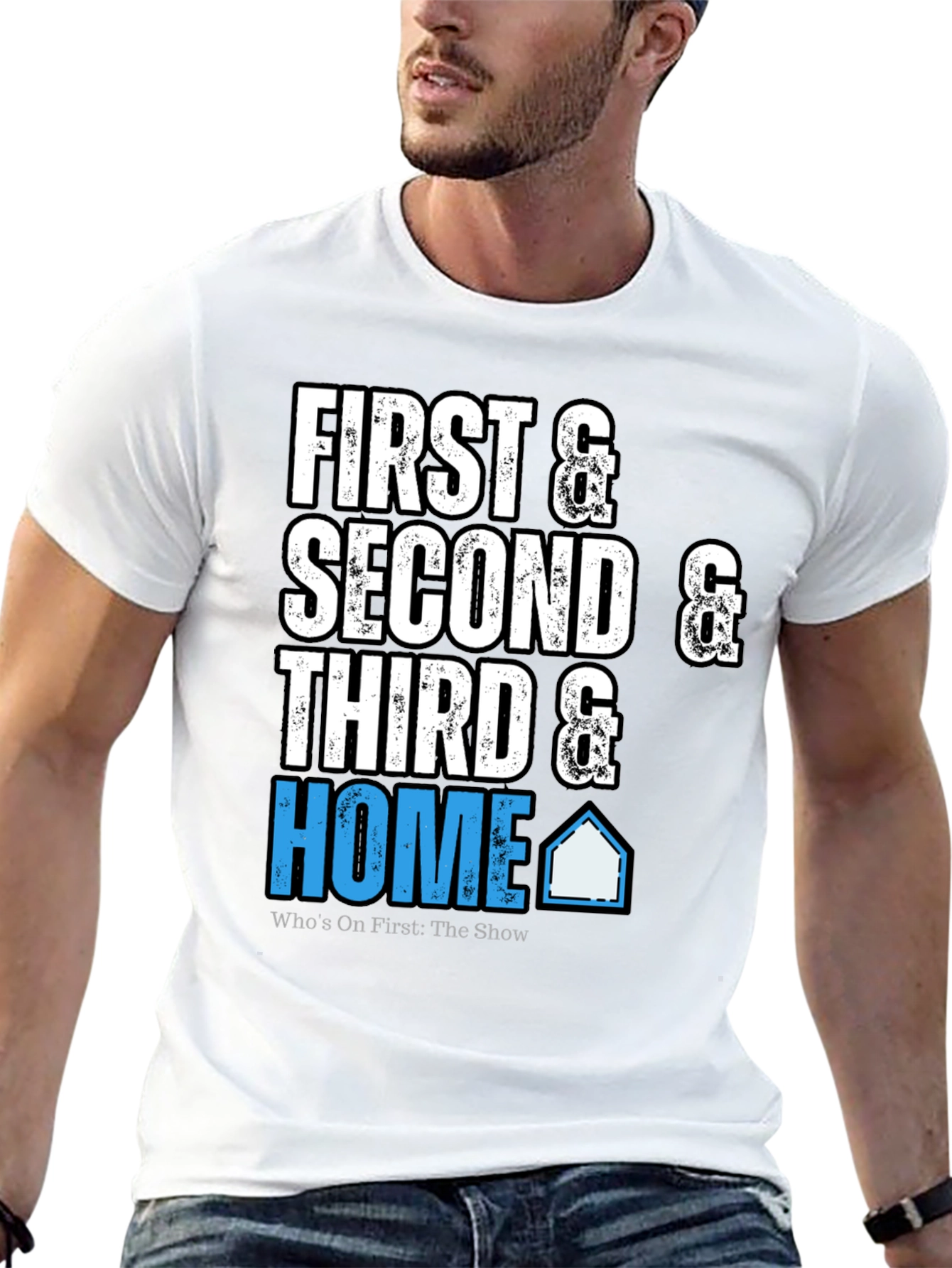 First Second Third & Home Black T-Shirt