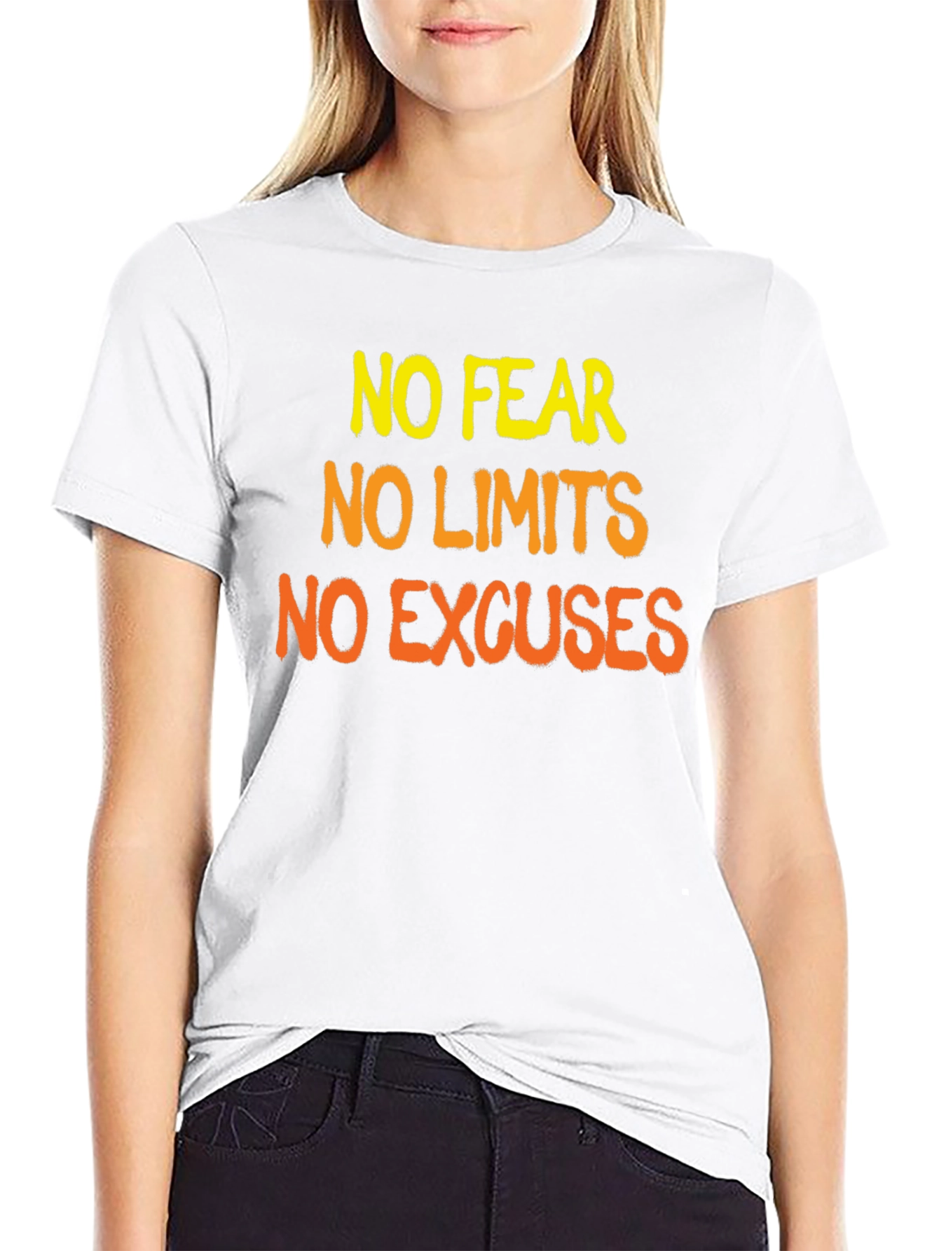 Motivational Graphic Tee - No Fear Limits Excuses