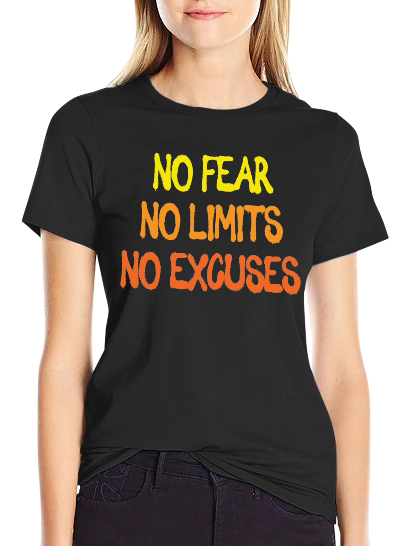 Motivational Graphic Tee - No Fear Limits Excuses