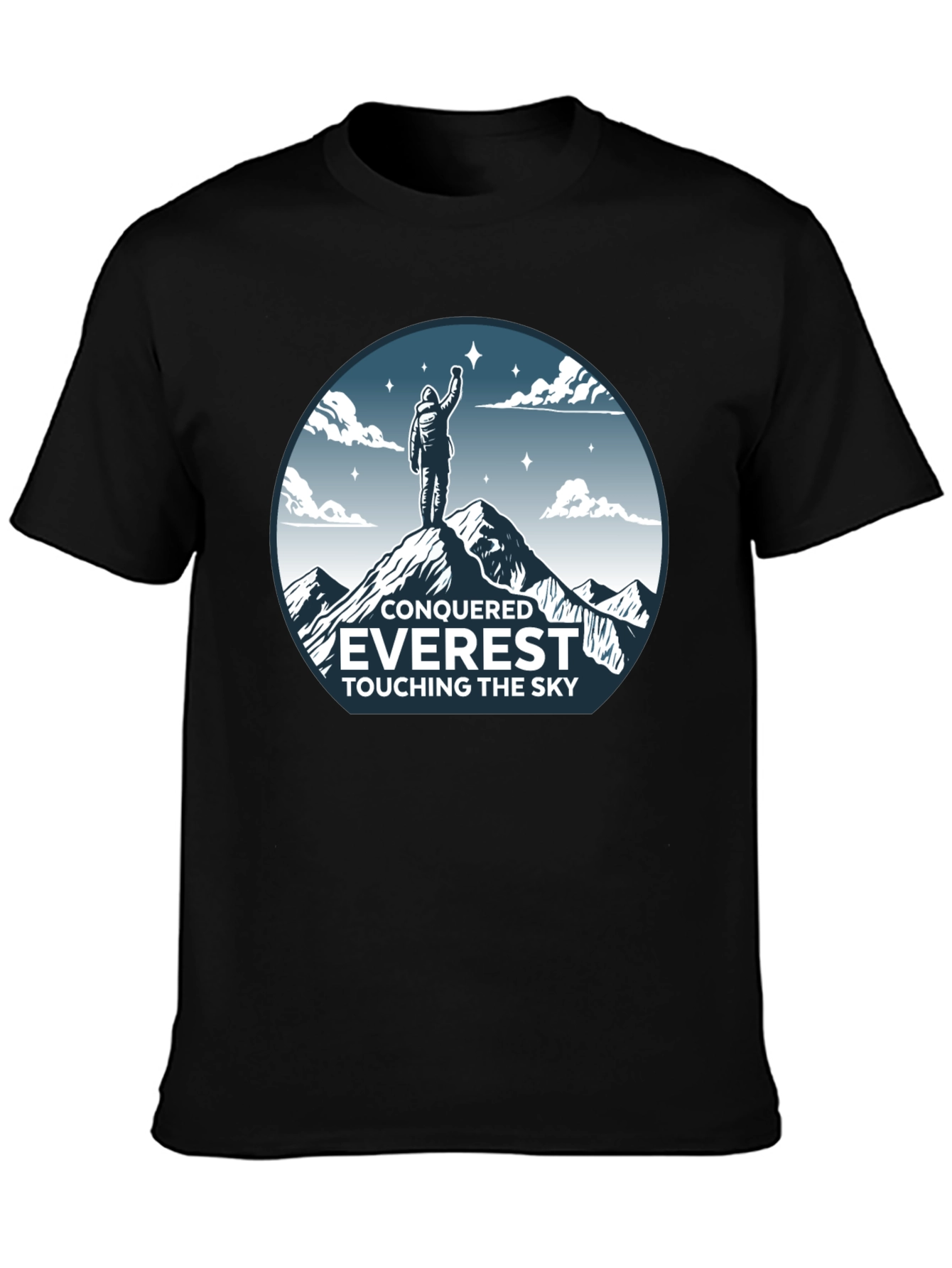 Conquered Everest Black T-Shirt
