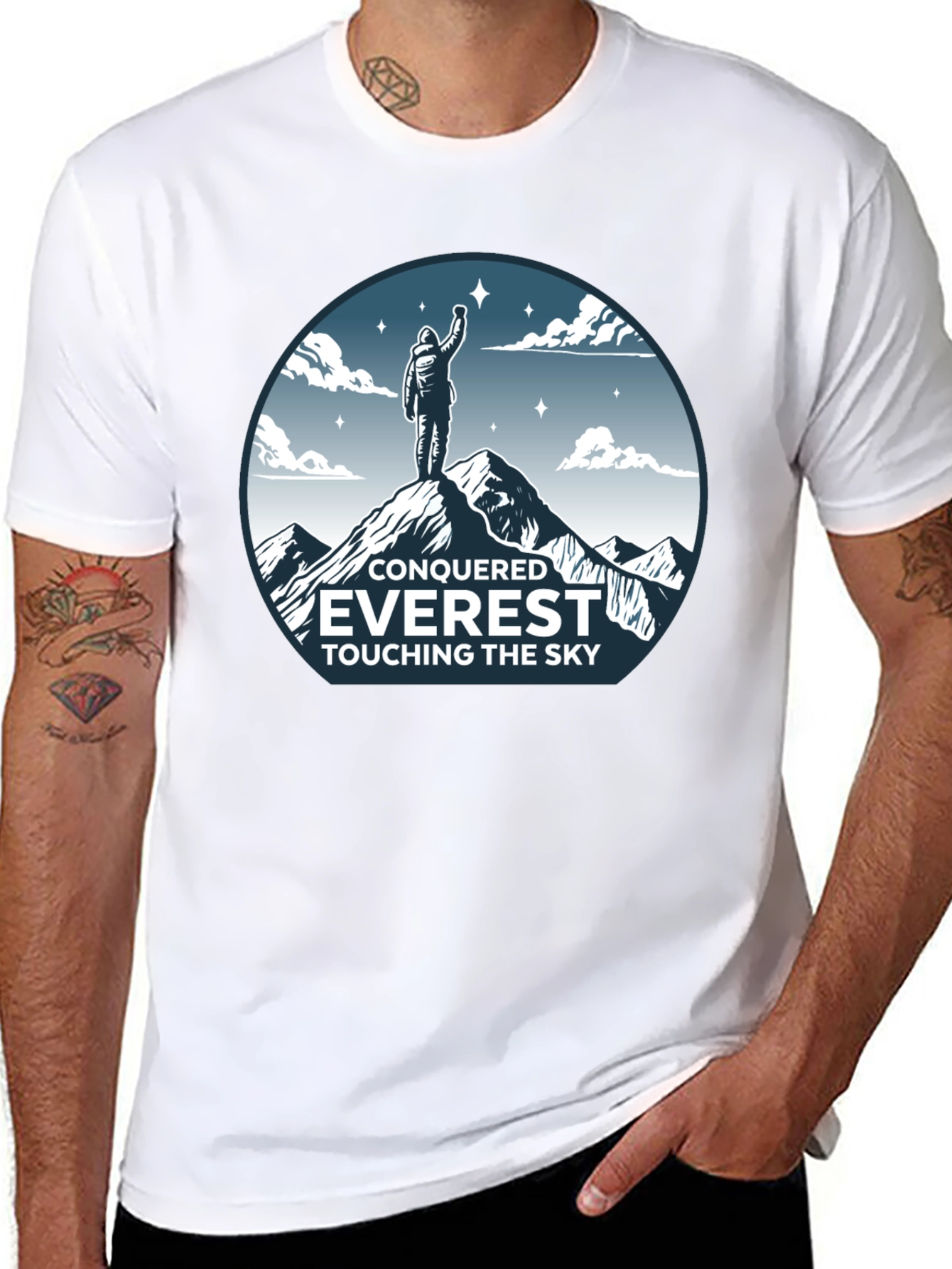 Conquered Everest Black T-Shirt
