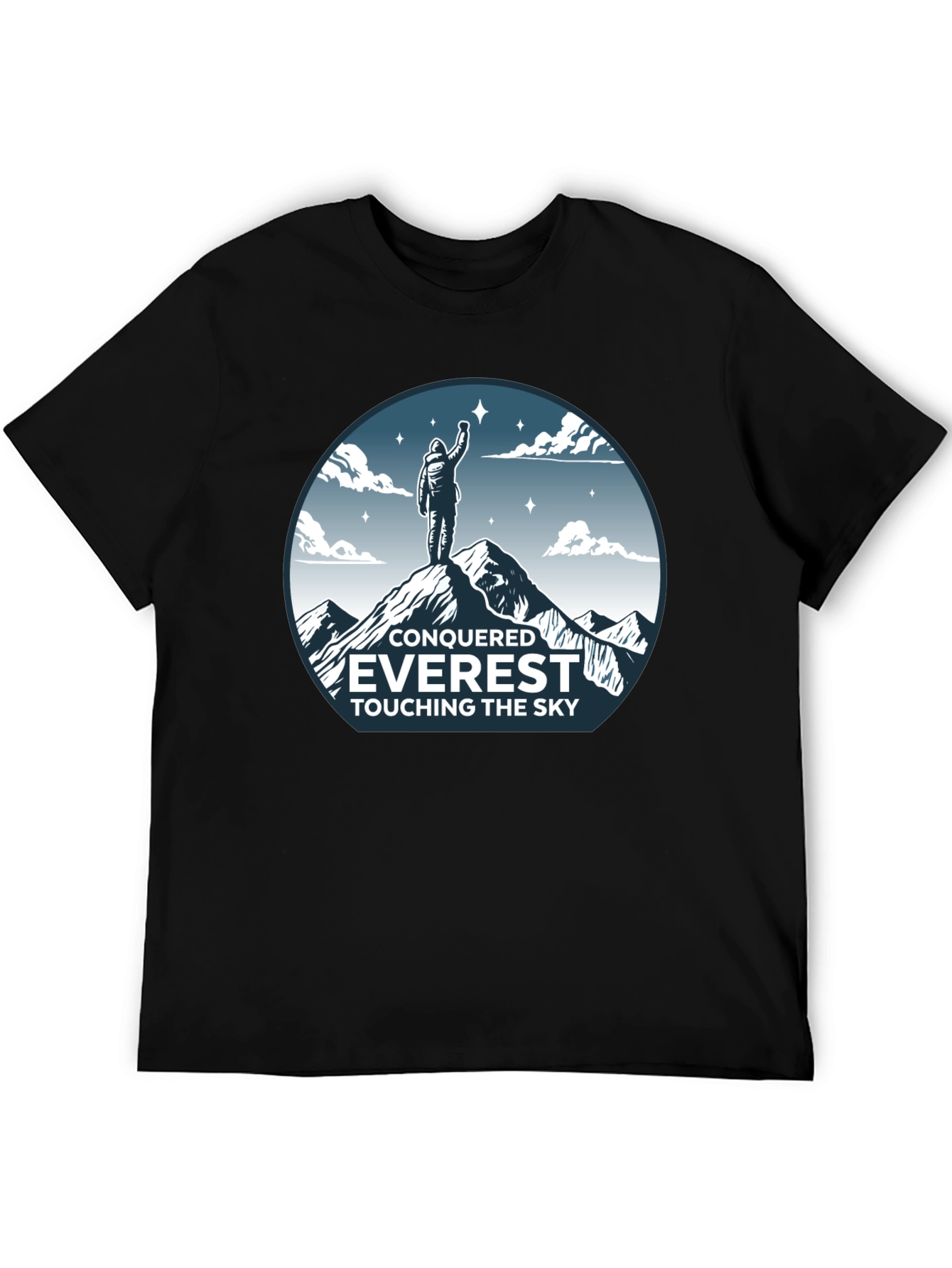 Conquered Everest Black T-Shirt