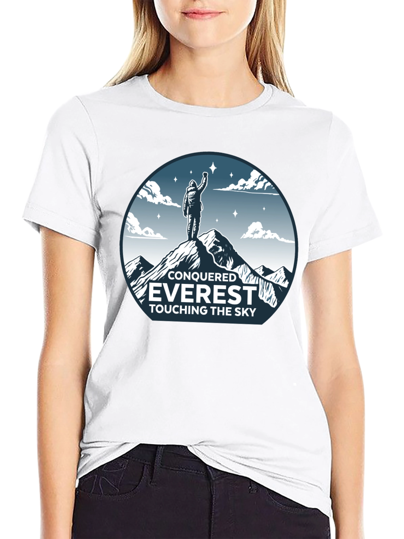 Conquered Everest Black T-Shirt