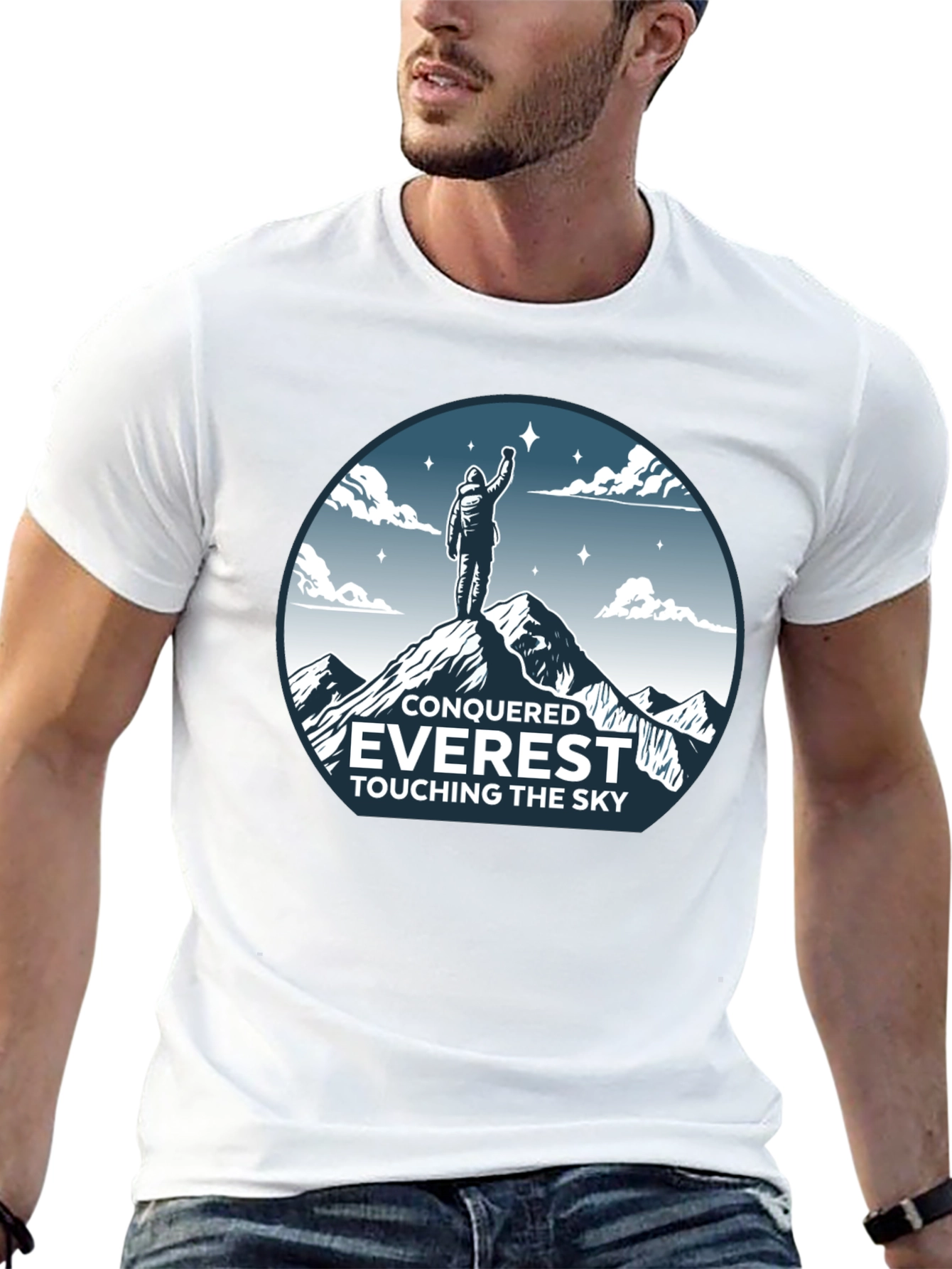 Conquered Everest Black T-Shirt
