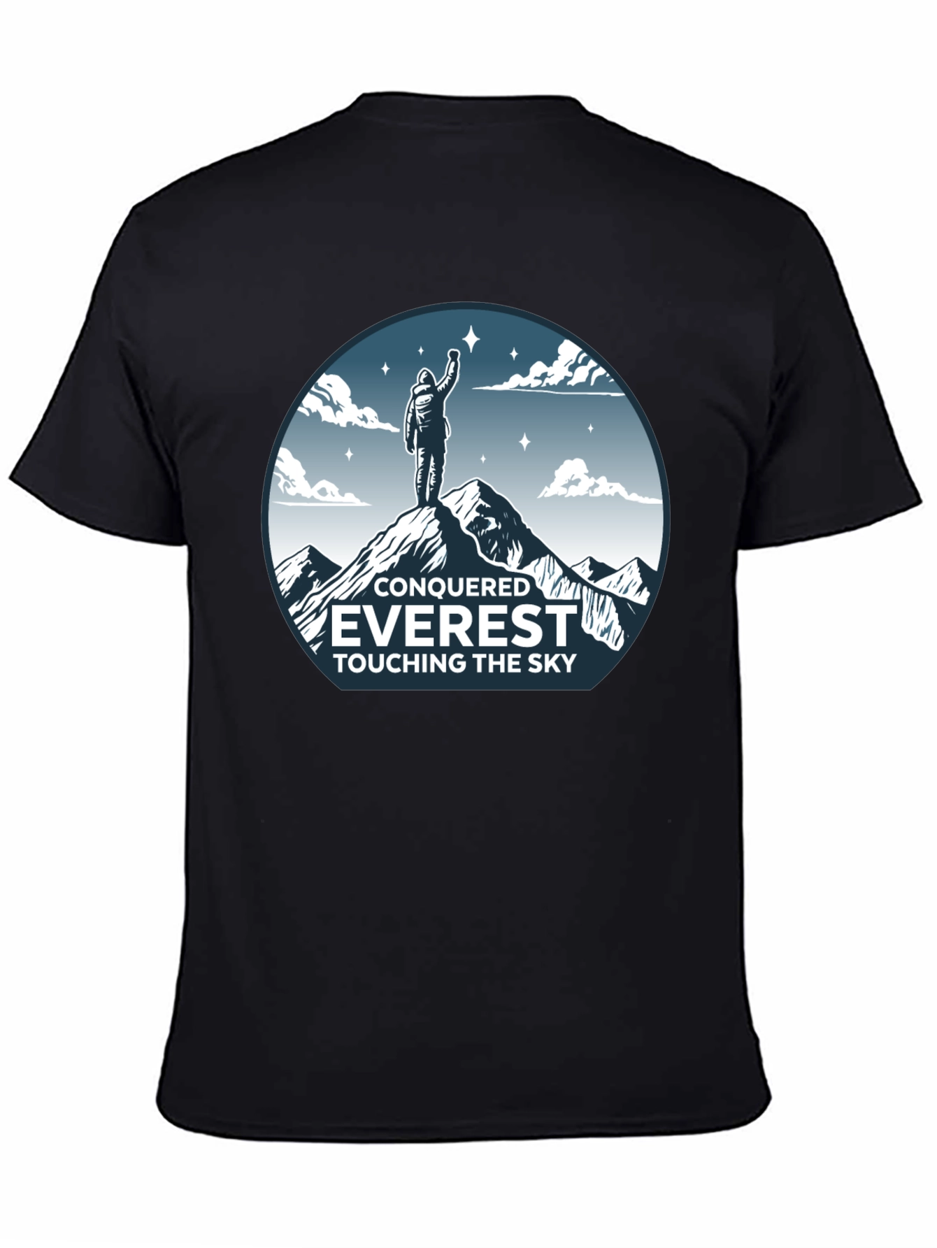 Conquered Everest Black T-Shirt
