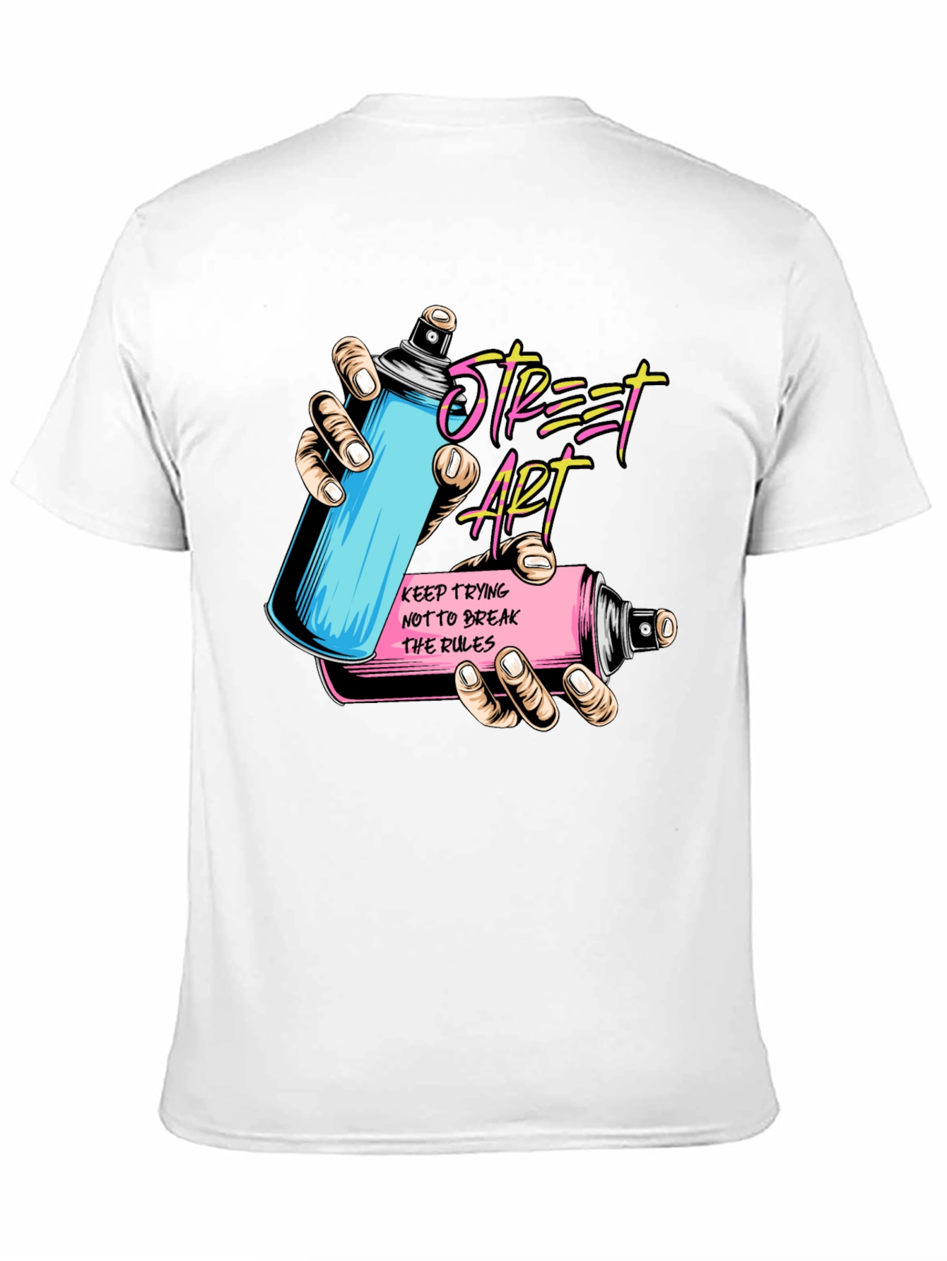 Street Art Spray Can Graphic T-Shirt
