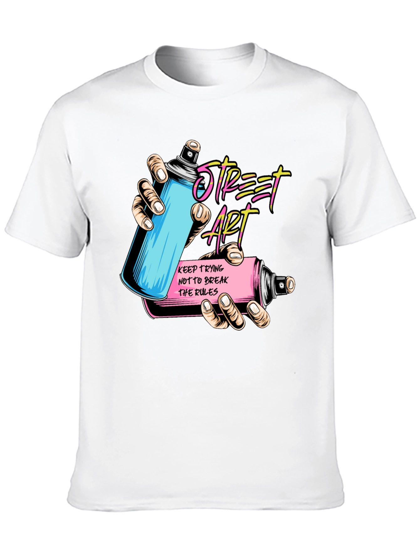Street Art Spray Can Graphic T-Shirt