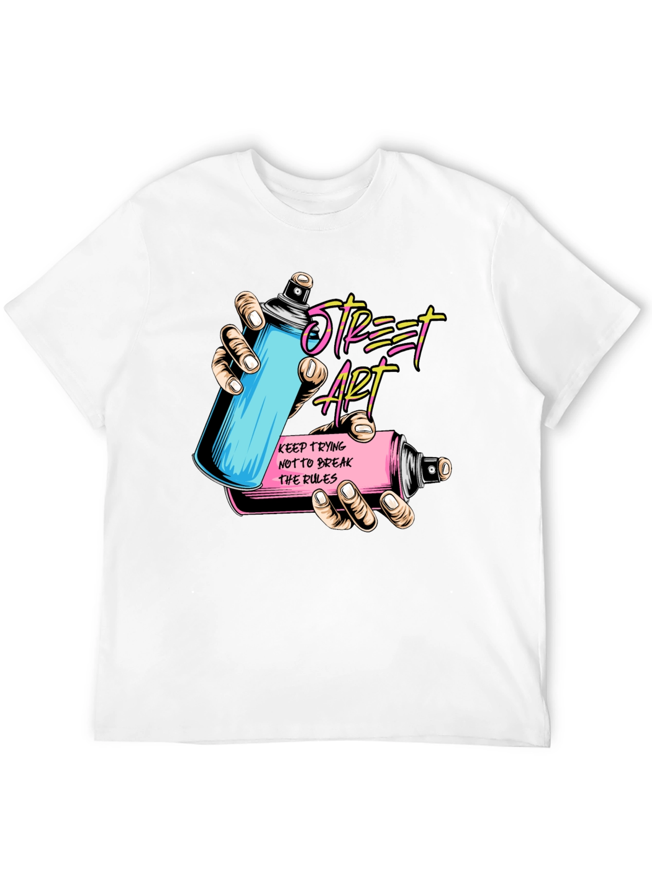 Street Art Spray Can Graphic T-Shirt