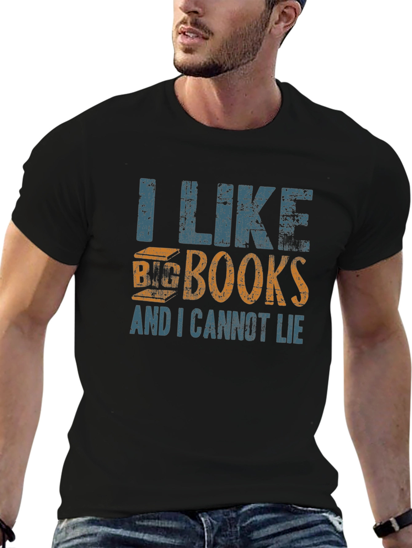 I Like Big Books T-Shirt - Black
