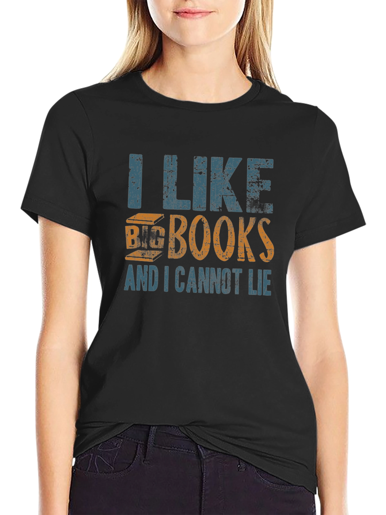I Like Big Books T-Shirt - Black