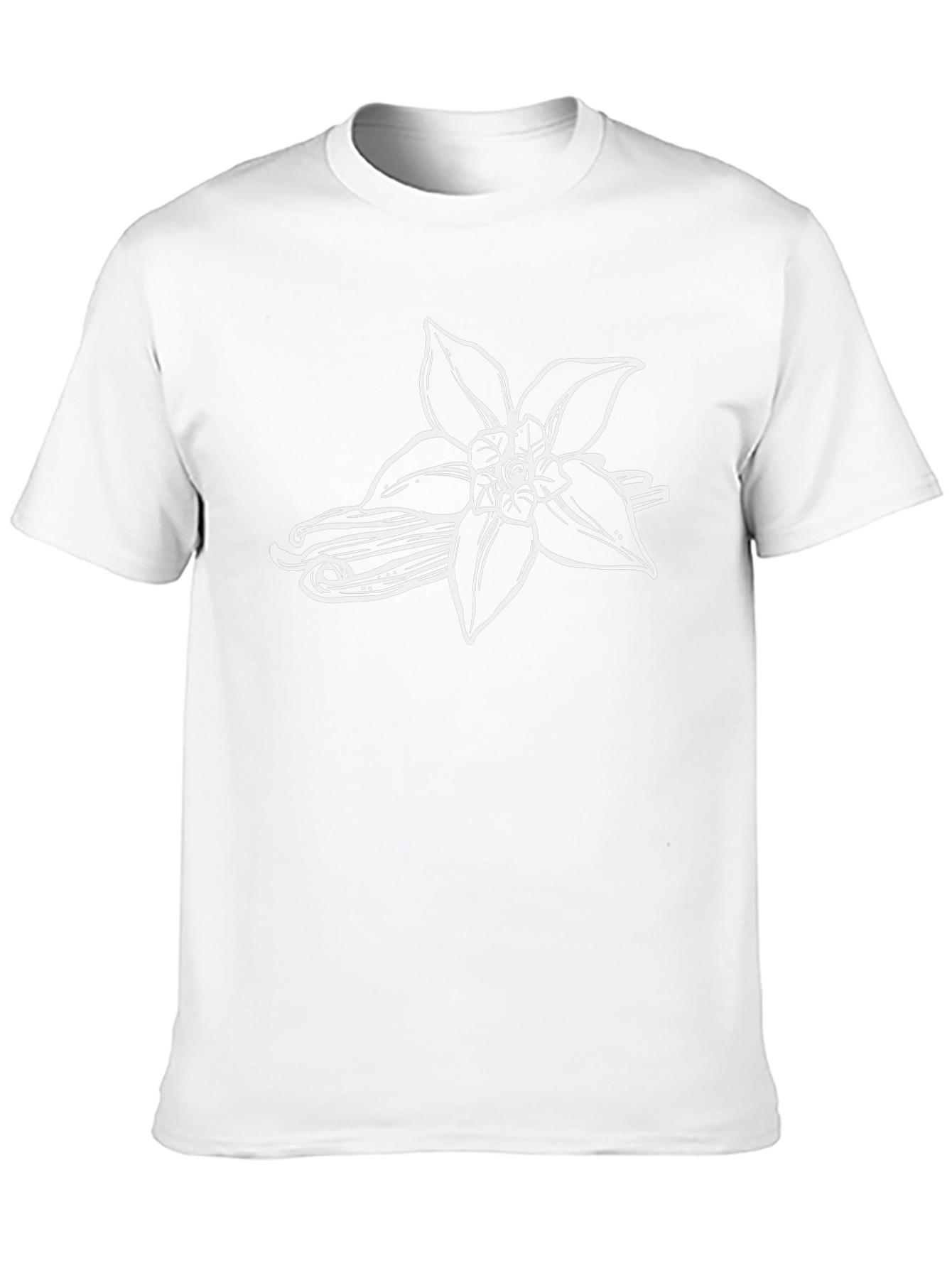 Vanilla Flower Graphic Tee - Stylish & Unique