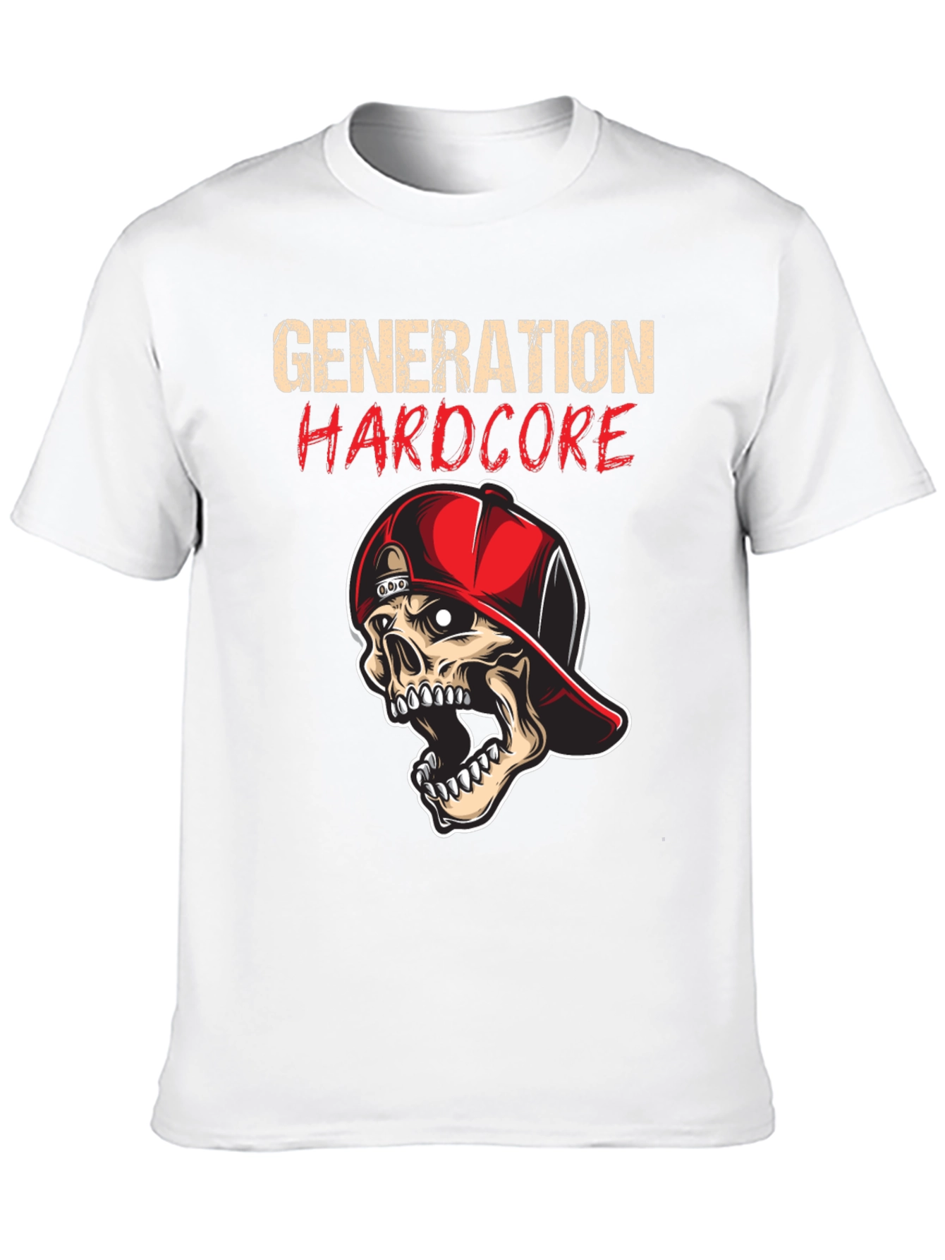 Generation Hardcore Skull Graphic T-Shirt
