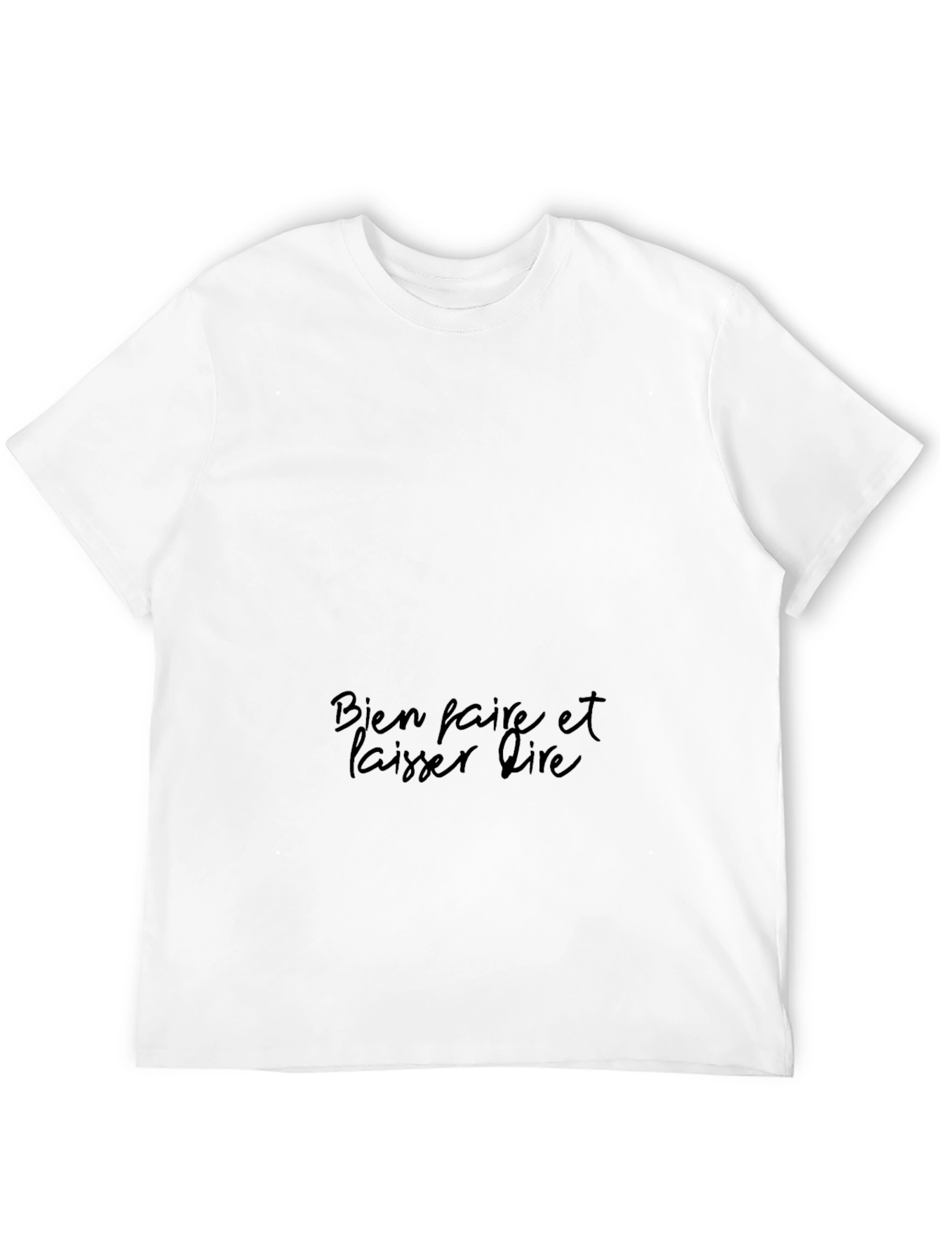 Mens Black T-Shirt with French Slogan
