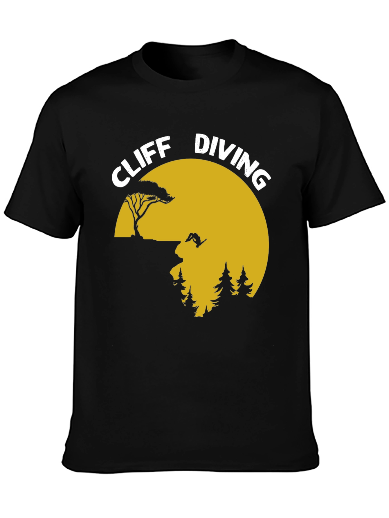 Cliff Diving Graphic T-Shirt - Adventure Tee