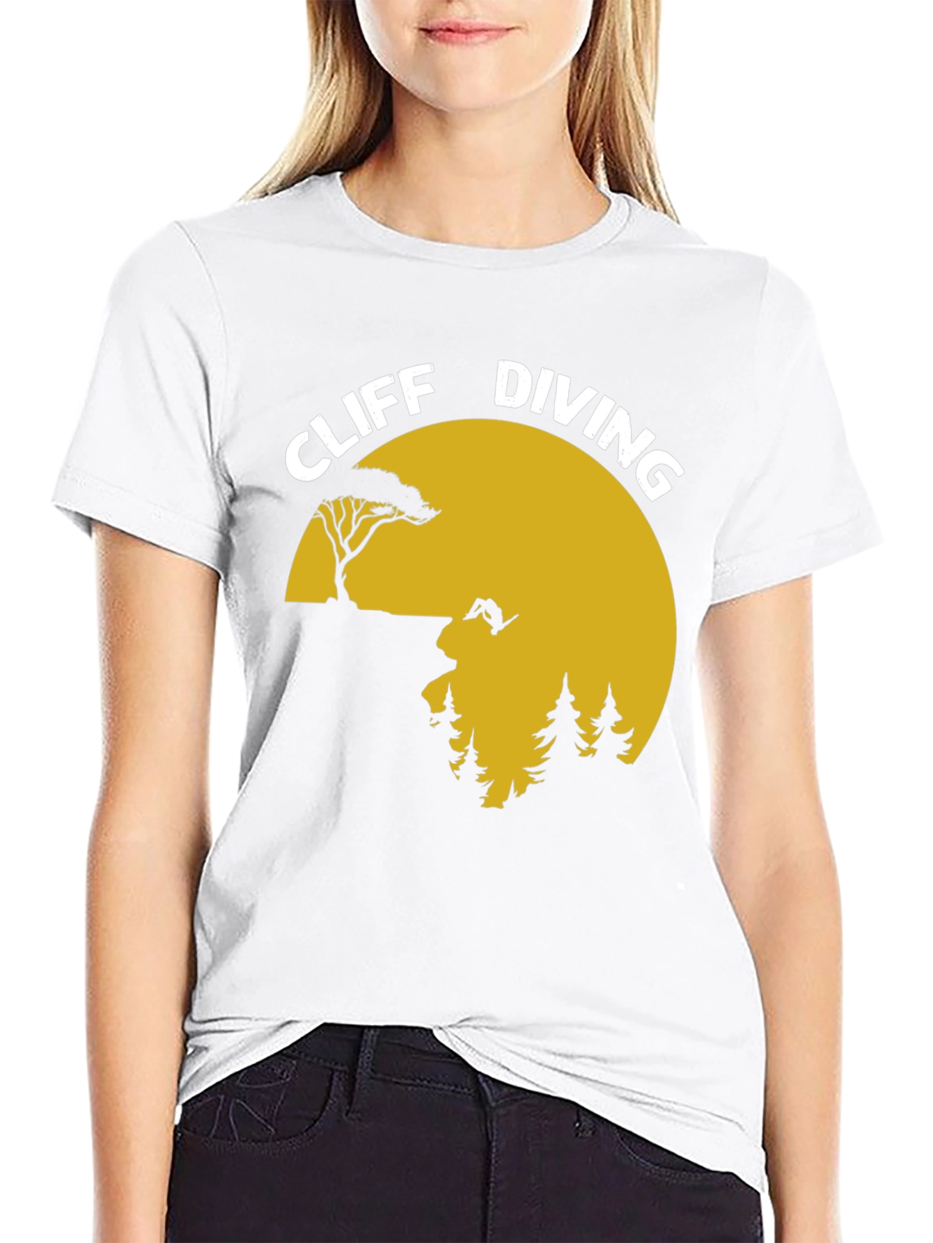 Cliff Diving Graphic T-Shirt - Adventure Tee