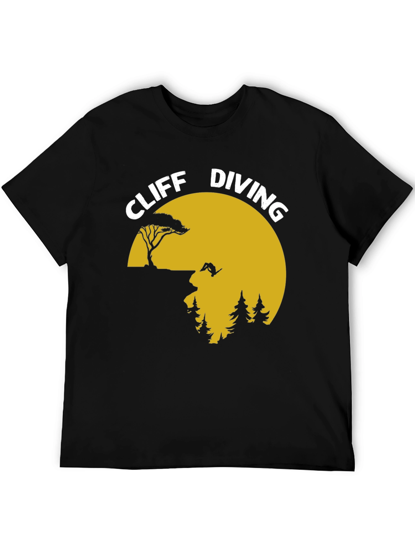 Cliff Diving Graphic T-Shirt - Adventure Tee