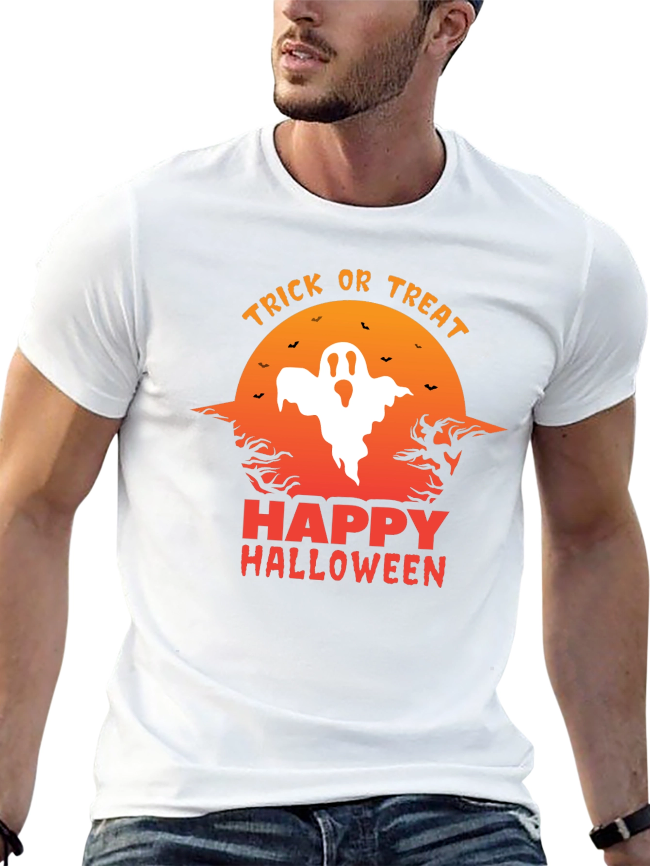 Halloween Ghost Graphic Tee