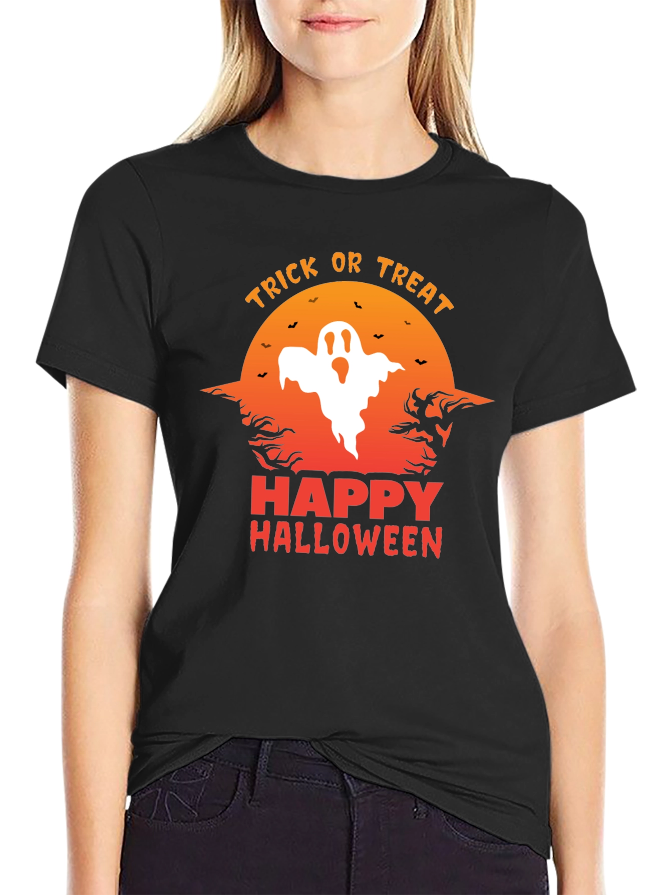 Halloween Ghost Graphic Tee