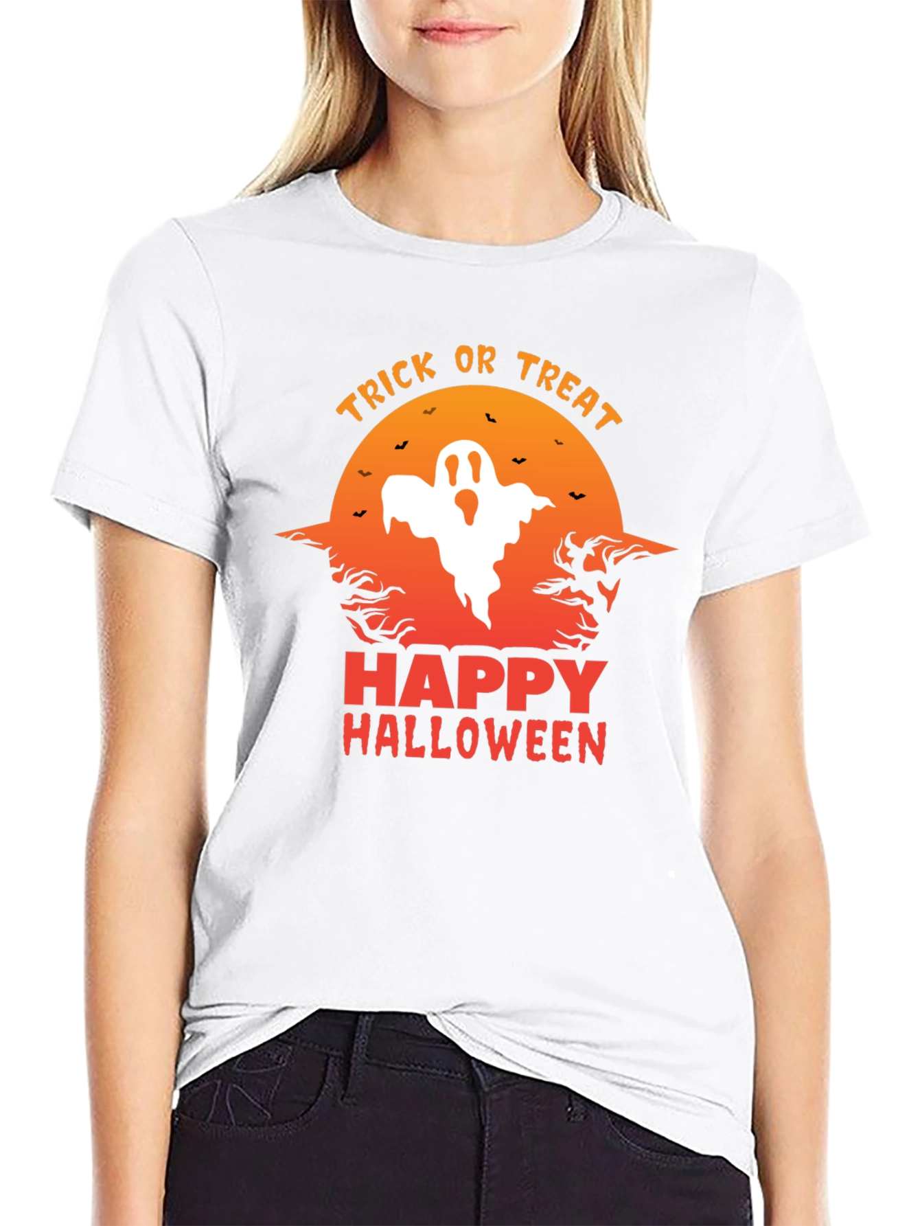Halloween Ghost Graphic Tee