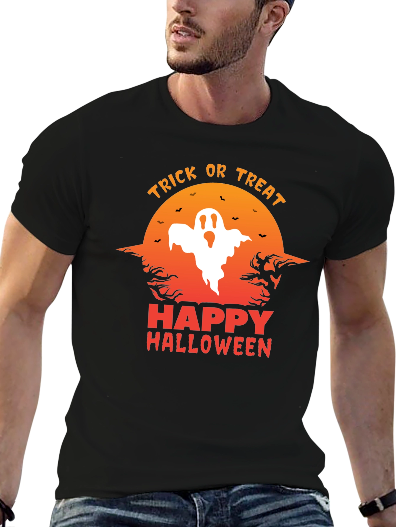 Halloween Ghost Graphic Tee