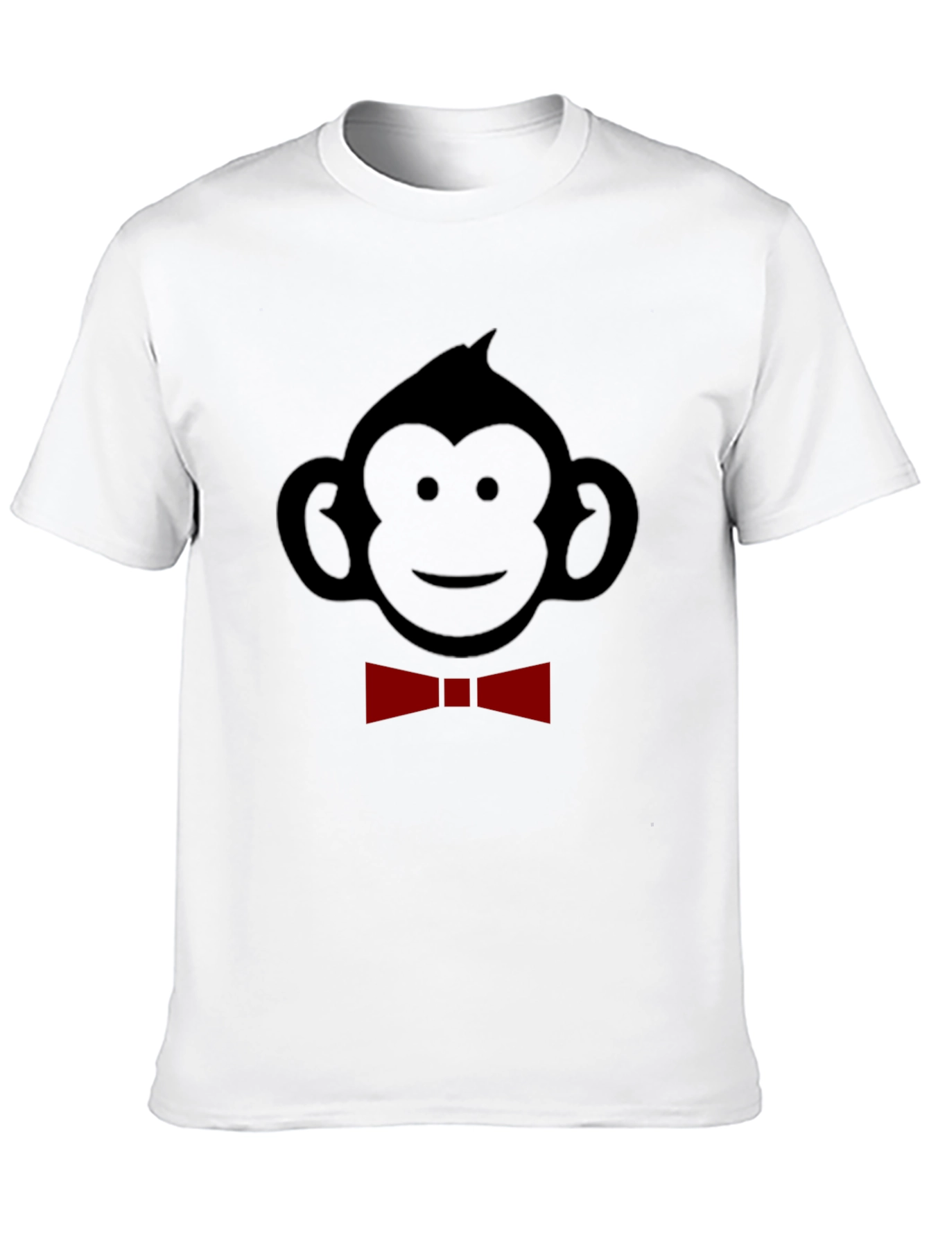Monkey Bow Tie Graphic Tee - Black