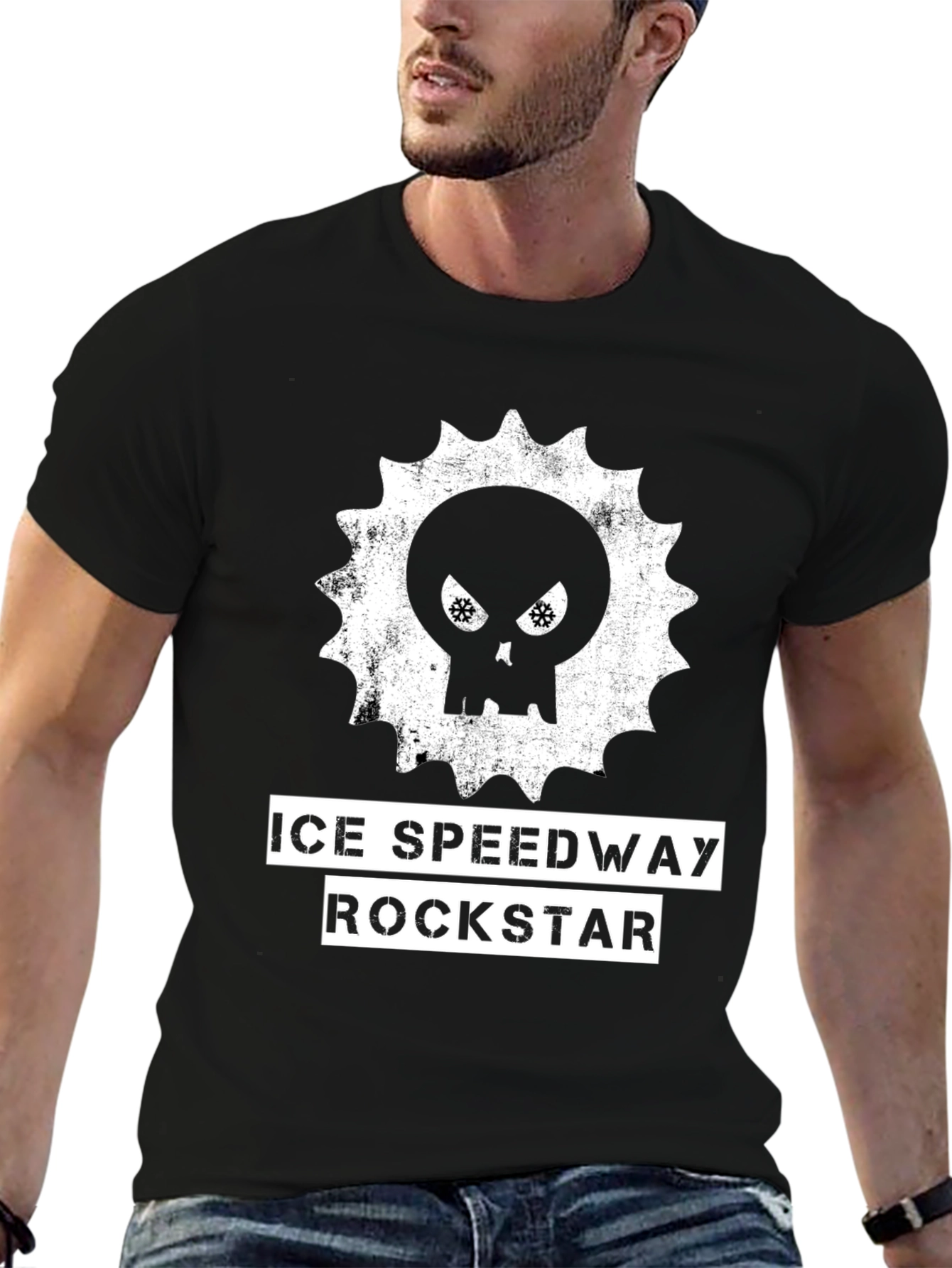 Ice Speedway Rockstar T-Shirt - Black Graphic Tee