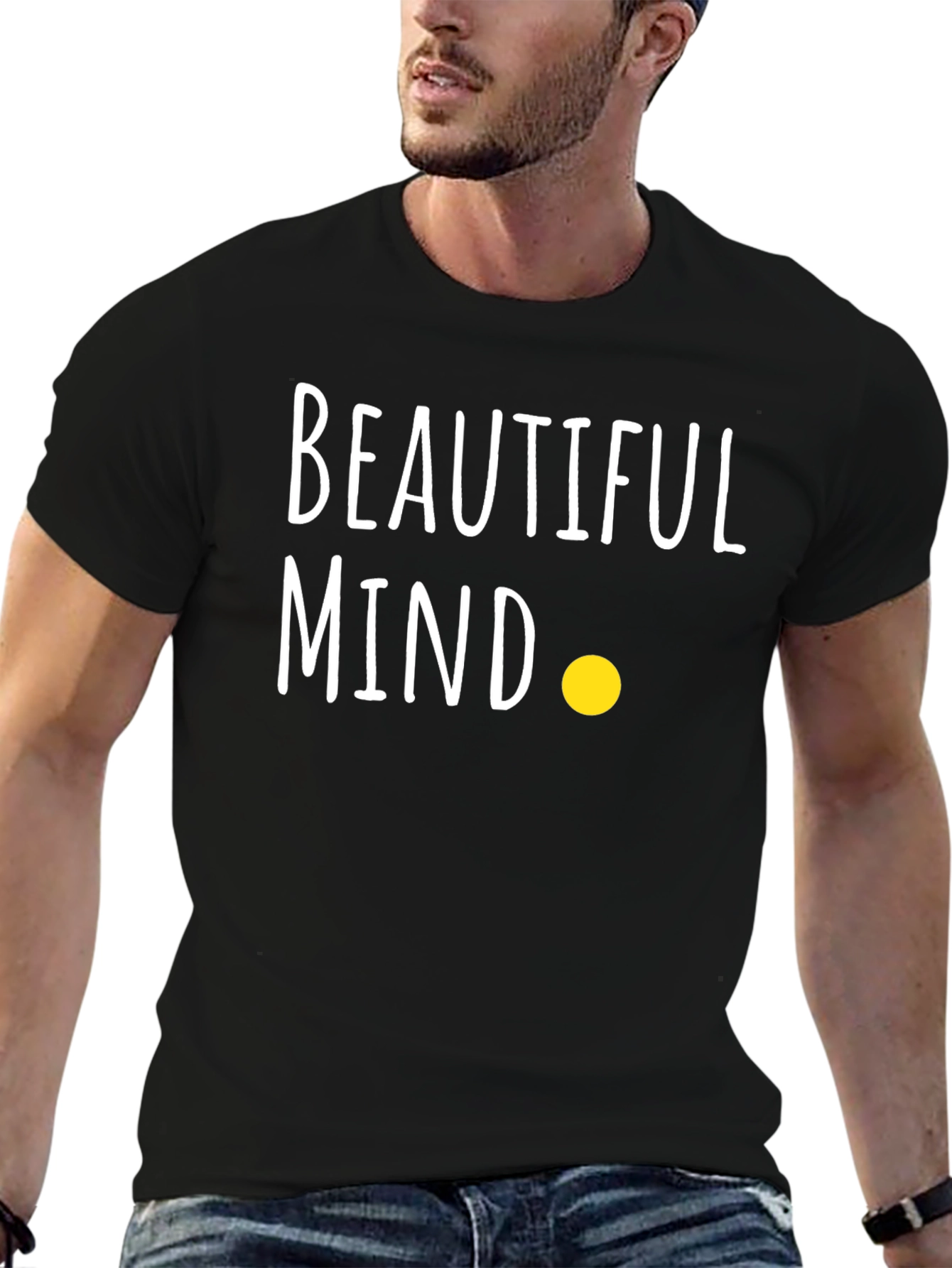 Beautiful Mind Graphic Tee - Soft Cotton Crew Neck